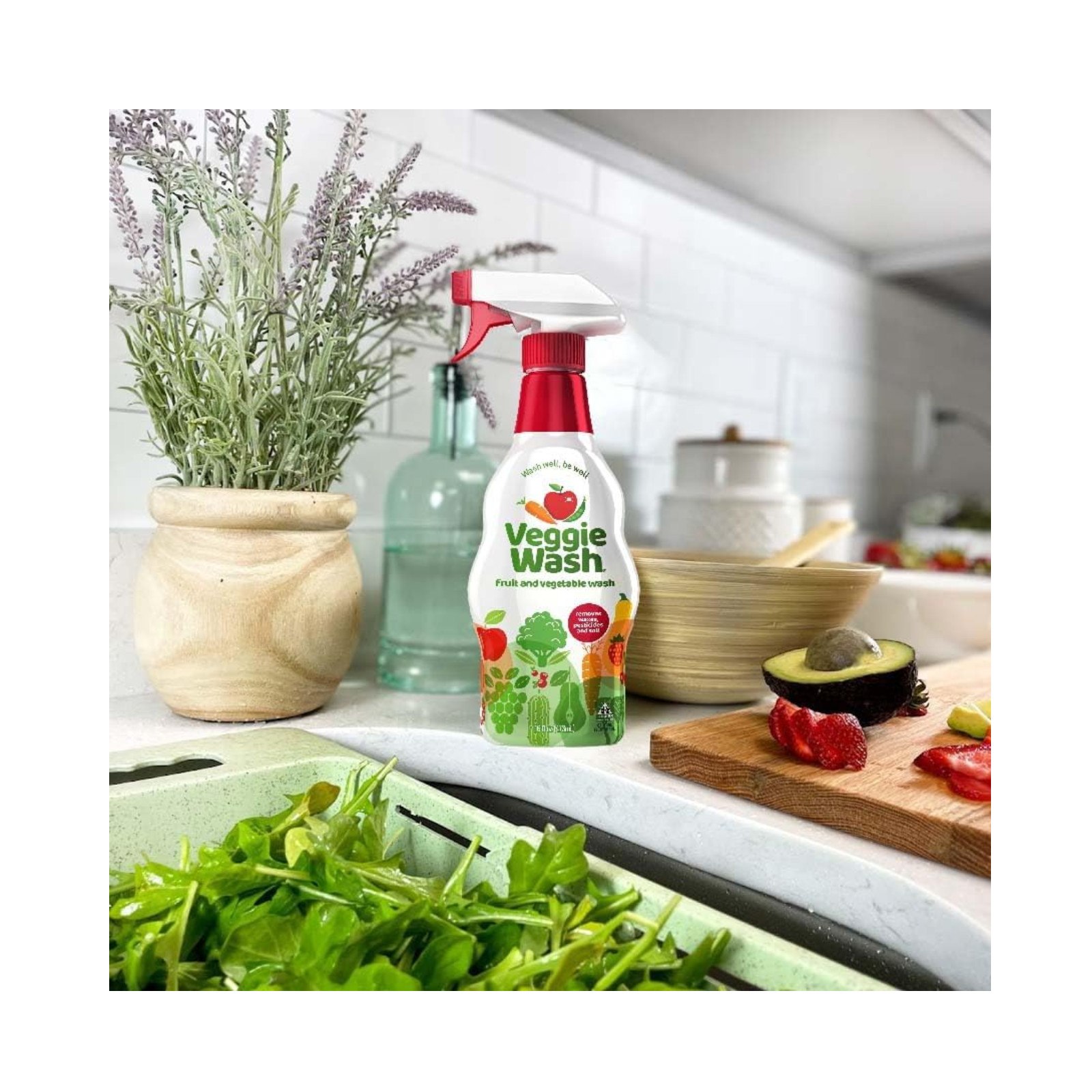 Veggie Wash Fruit & Vegetable Wash, Produce Wash and Cleaner, 16-Fluid Ounce 2pk