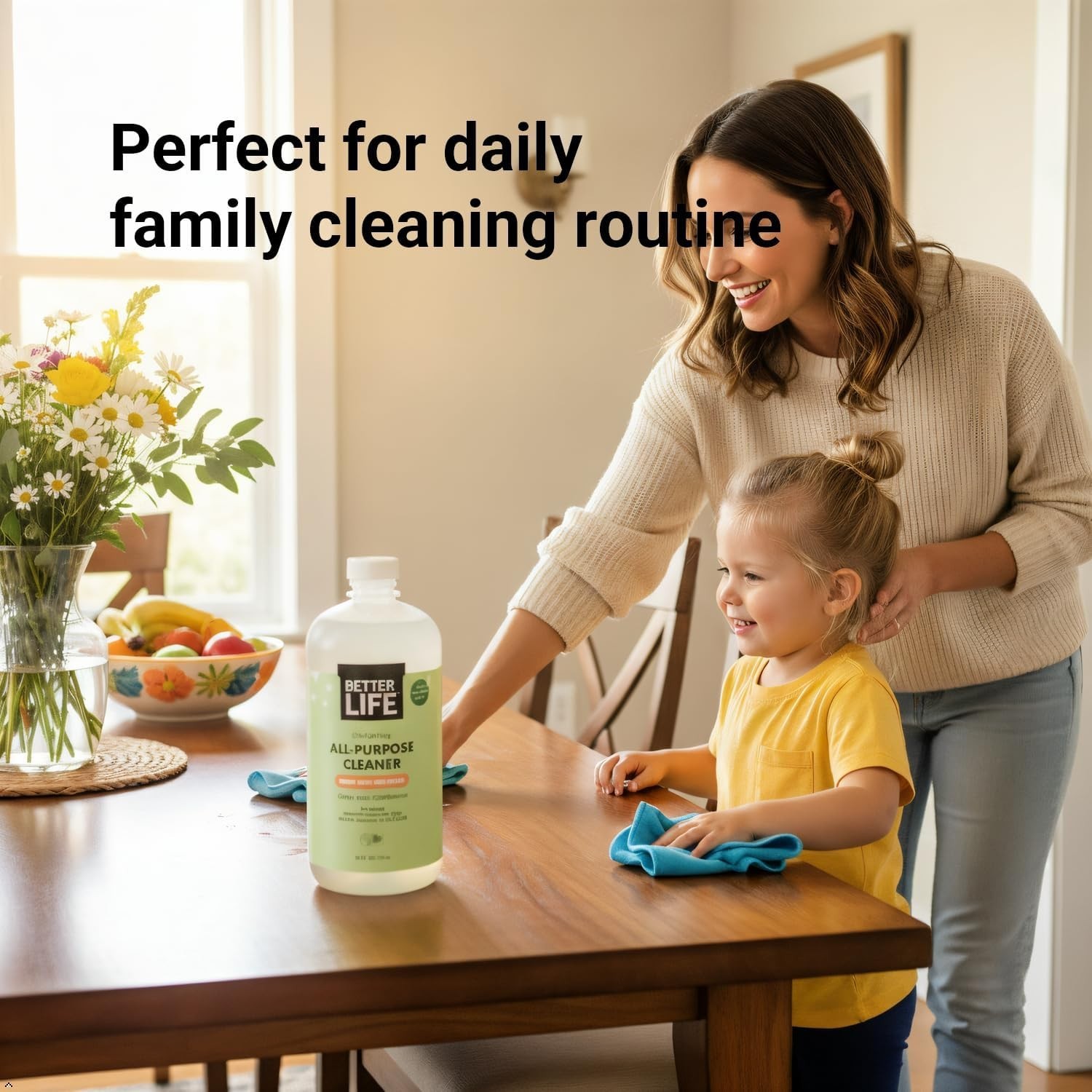 Powerful Plant-Based Cleaner – 24oz for Homes with Pets & Kids, Clary Sage