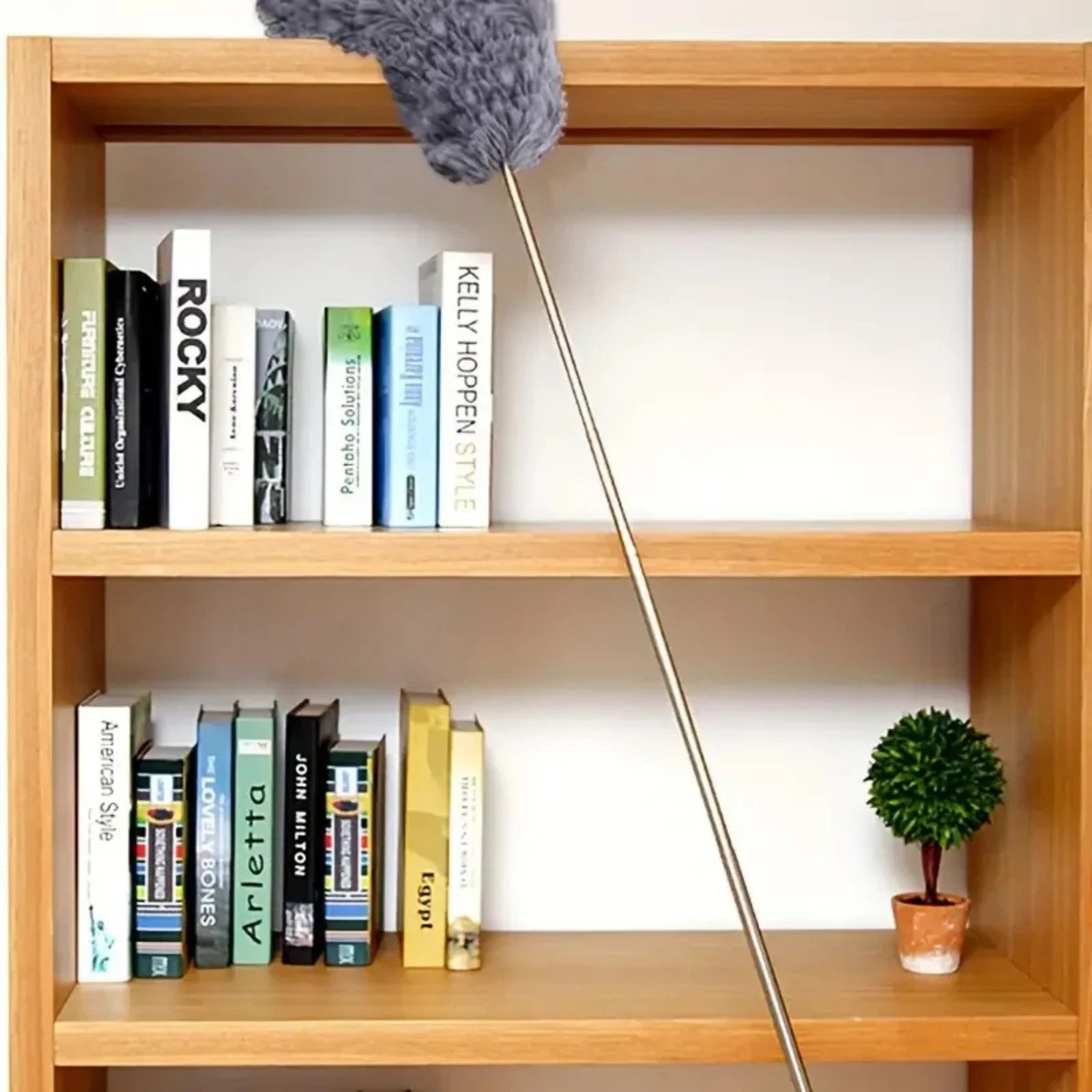Microfiber Duster Soft Feather Dusting Brush Household Extendable Cleaning Tool