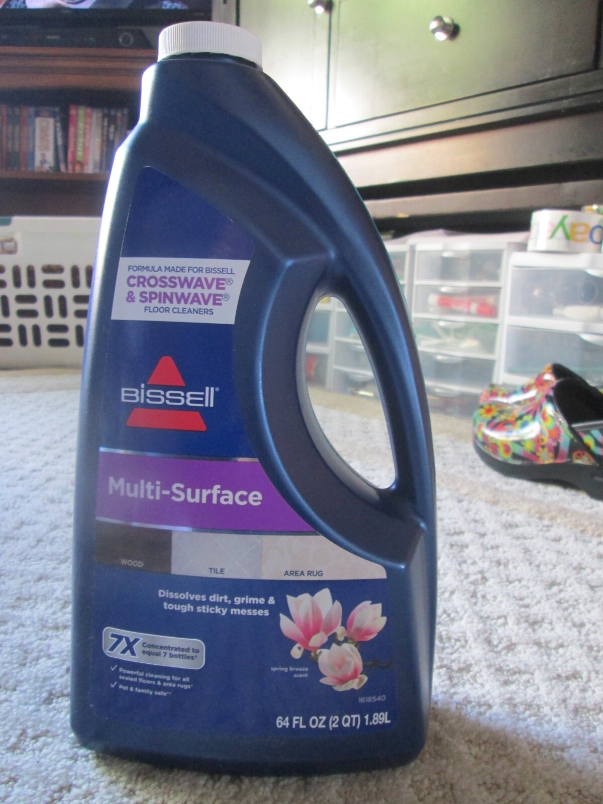NWT Bissell Multi-Surface 7X Concentrate HUGE 64 oz Bottle Spring Breeze Scent