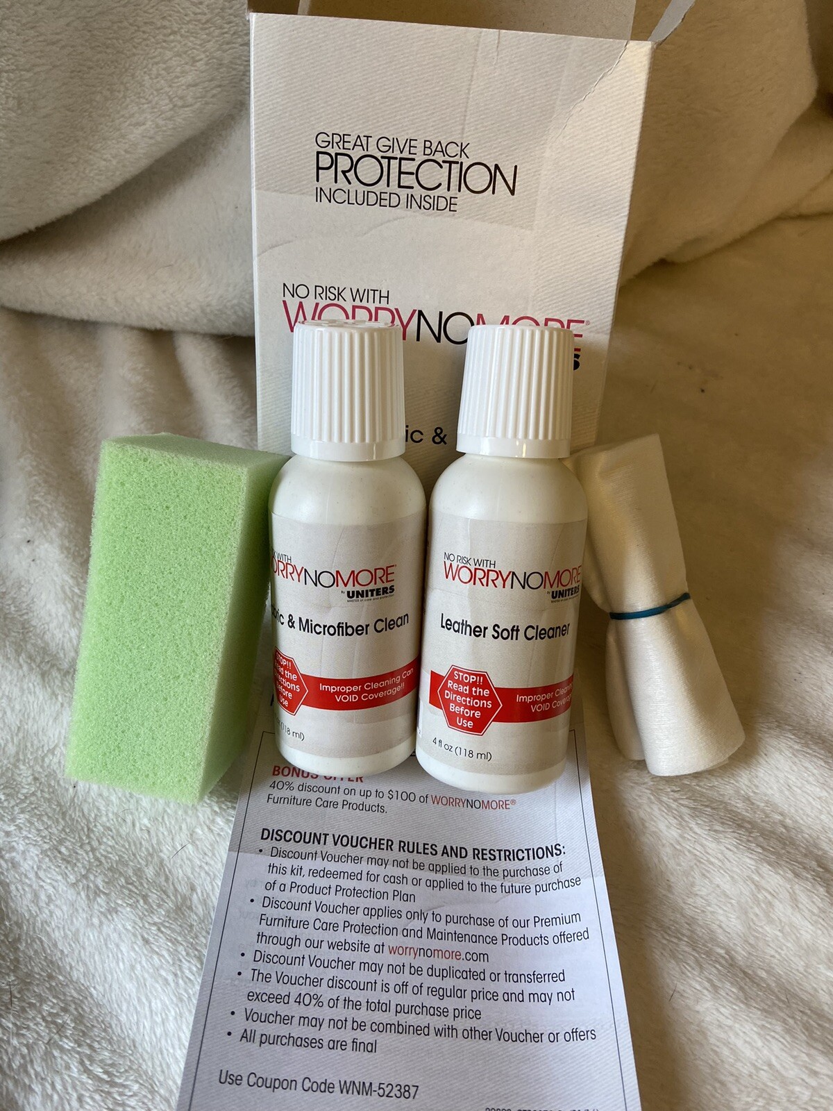 Furniture Protection Kit Wool Leather Fabric by Uniters Worry No More Cleaner