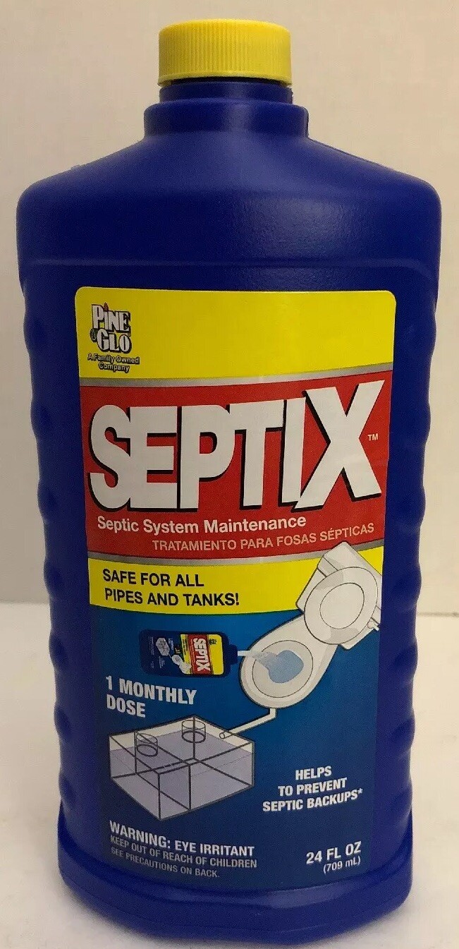 1-Septix,Treatment For Septic Tanks & Systems,Highly Concentrated 24 Oz Pine Glo
