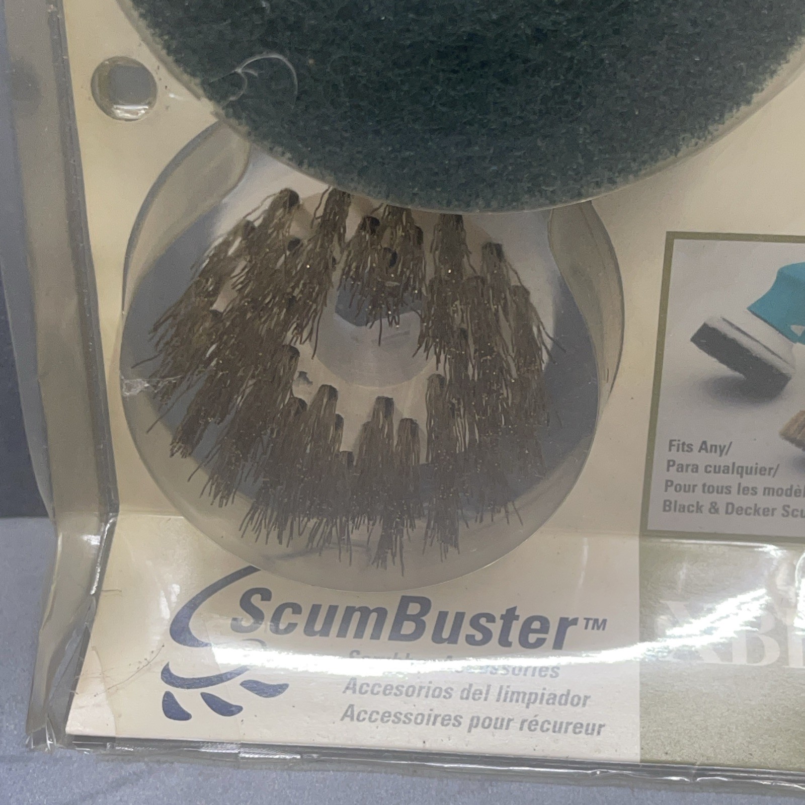 Black & Decker XBB1 ScumBuster Accessories Wire Bristle Brush & 2-Scrub Pads