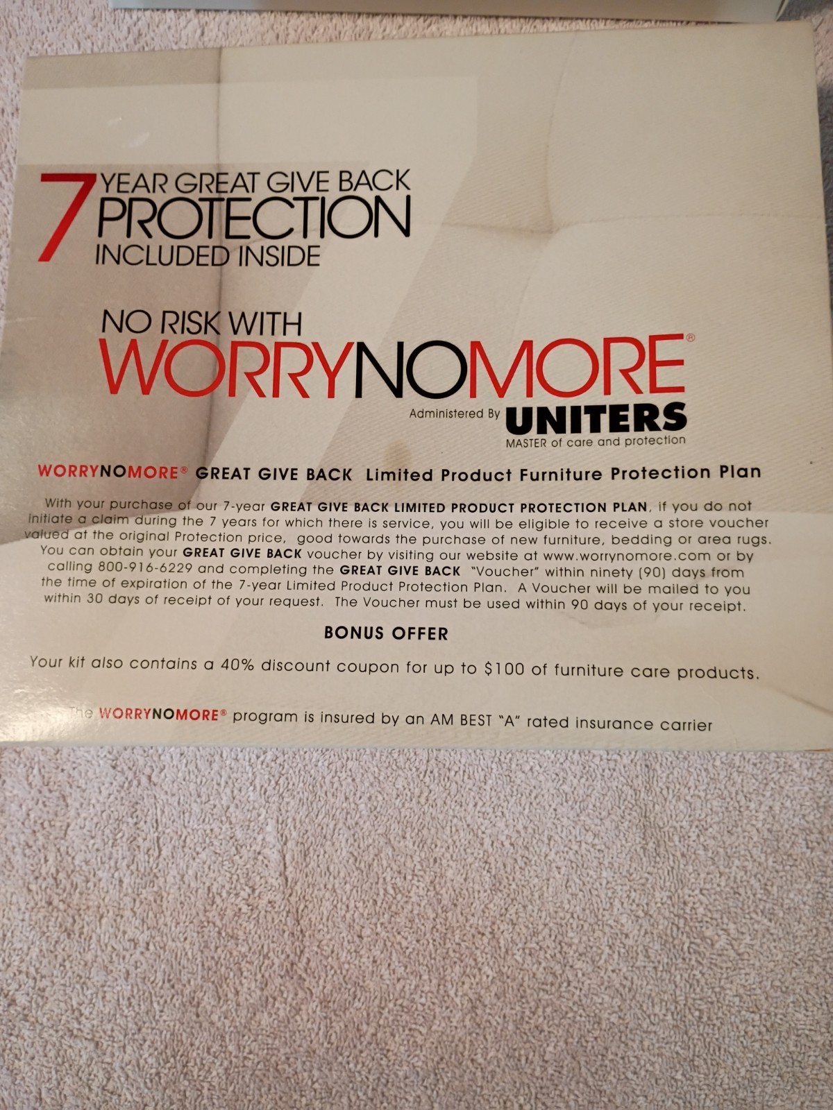 NEW Uniters Furniture Cleaning & Protection Kit for Microfiber Leather Wood