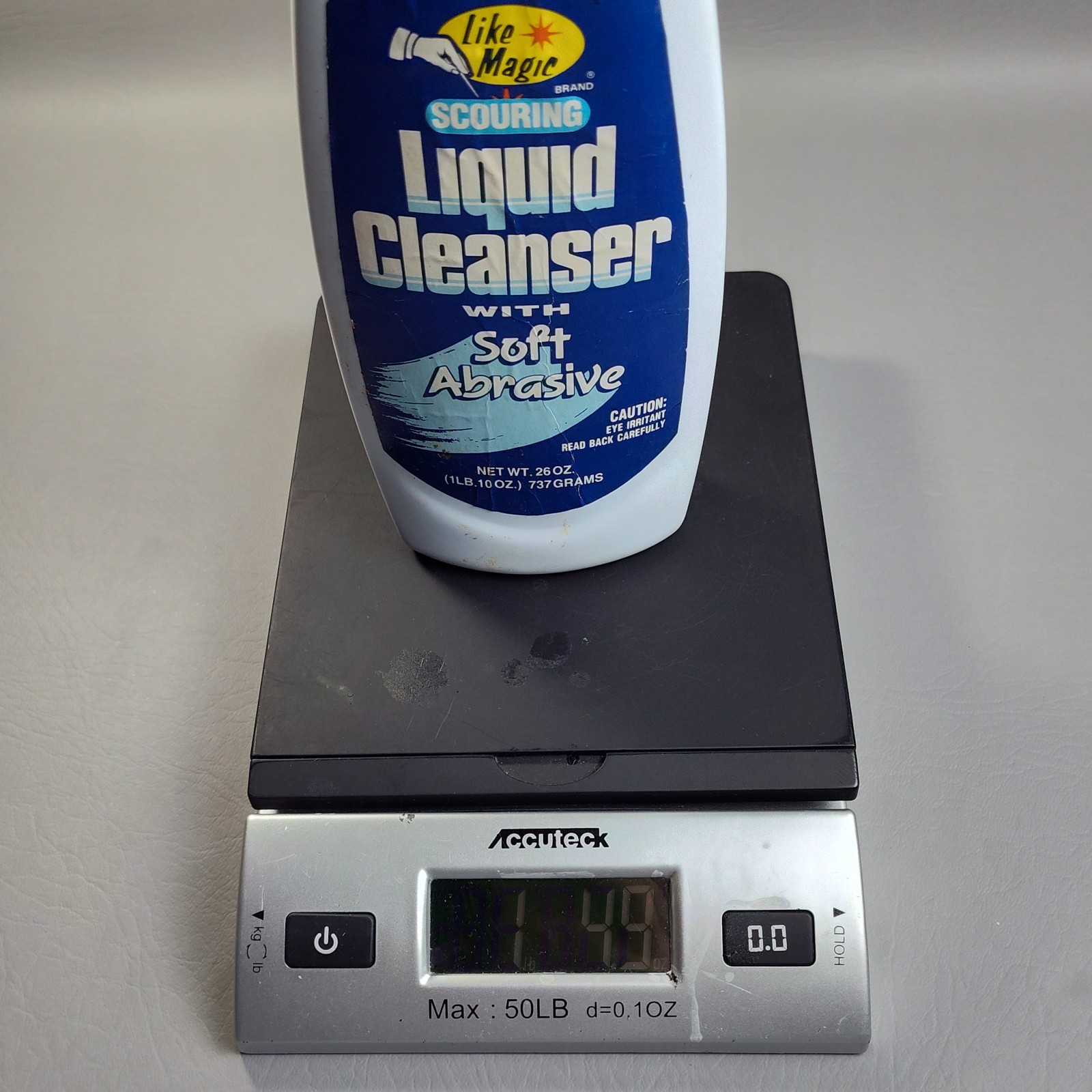 Vintage Like Magic Brand Scouring Liquid Cleanser Soft Abrasive RARE Movie Prop