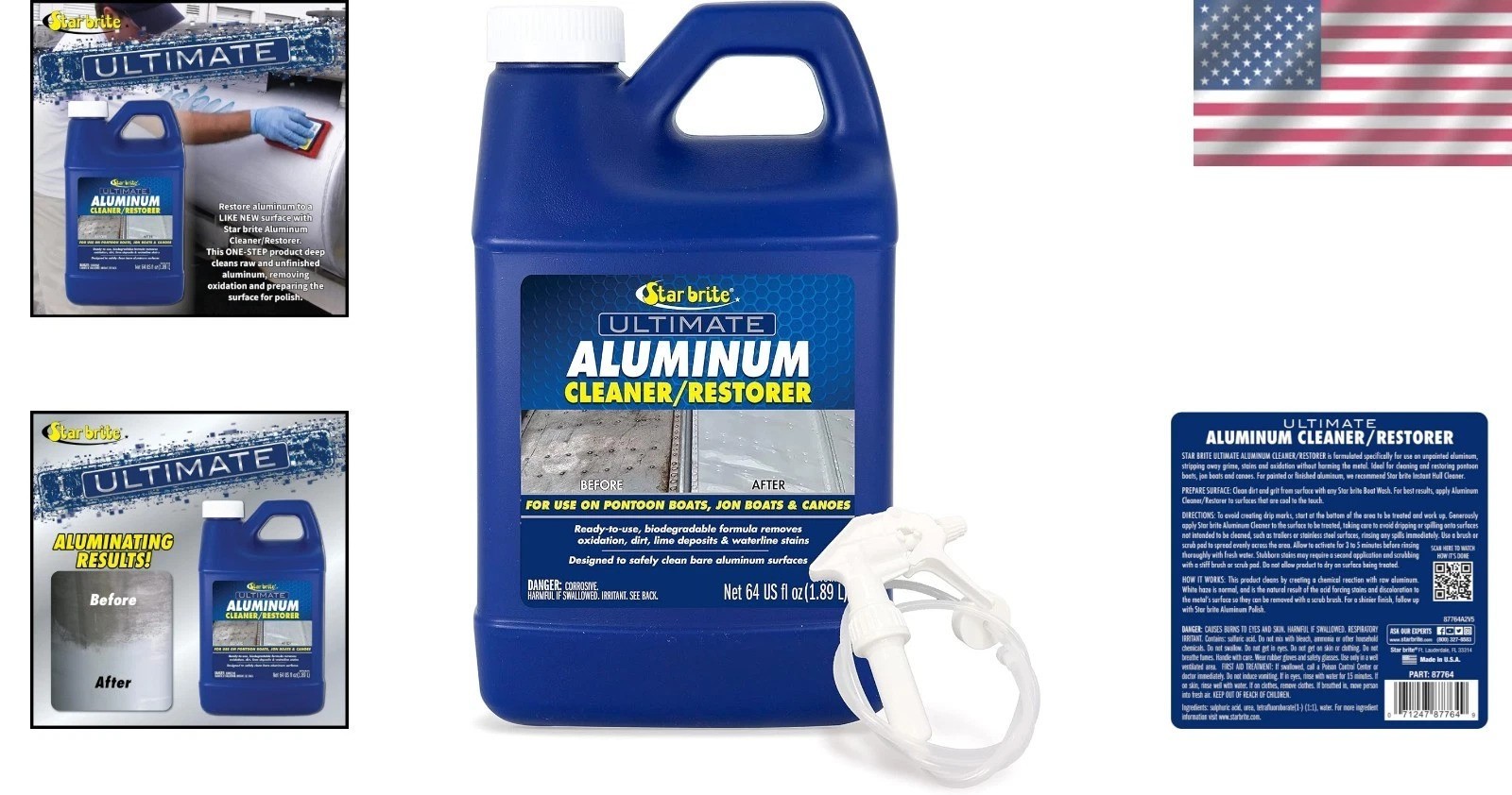 Revitalize Your Pontoon & Canoe with 64 oz Lemon Scent Aluminum Cleaner