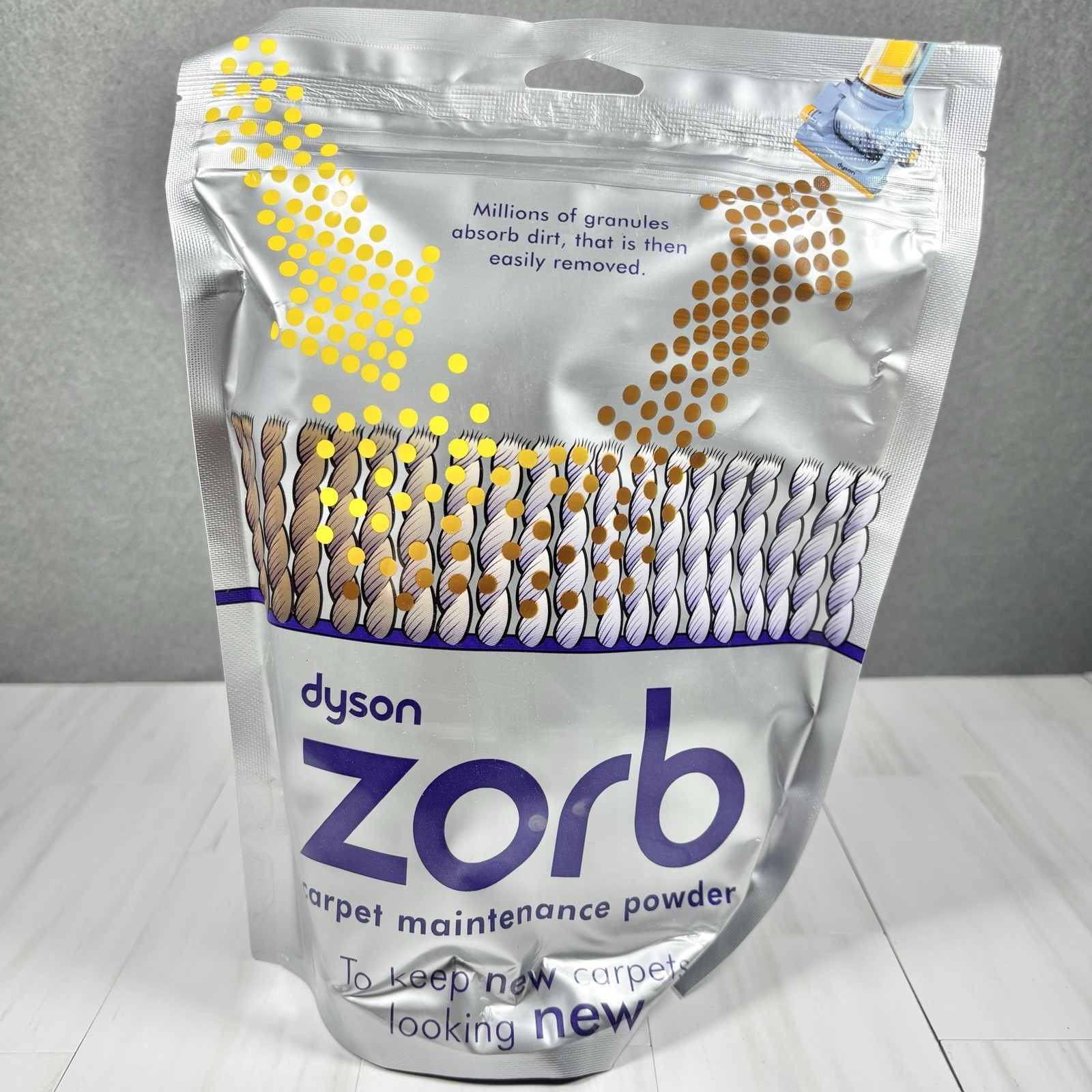 New DYSON Zorb Carpet Powder 26.5 Oz. Dyzolv Spot Cleaner 8.5 Fl Oz Woolsafe Rug