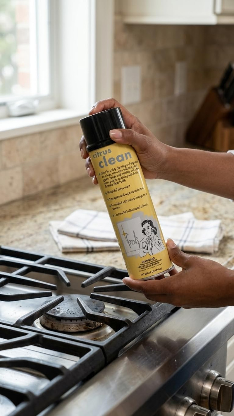 Citrus Clean Natural Orange Degreaser Spray – Heavy Duty Kitchen Cleaner for Sto
