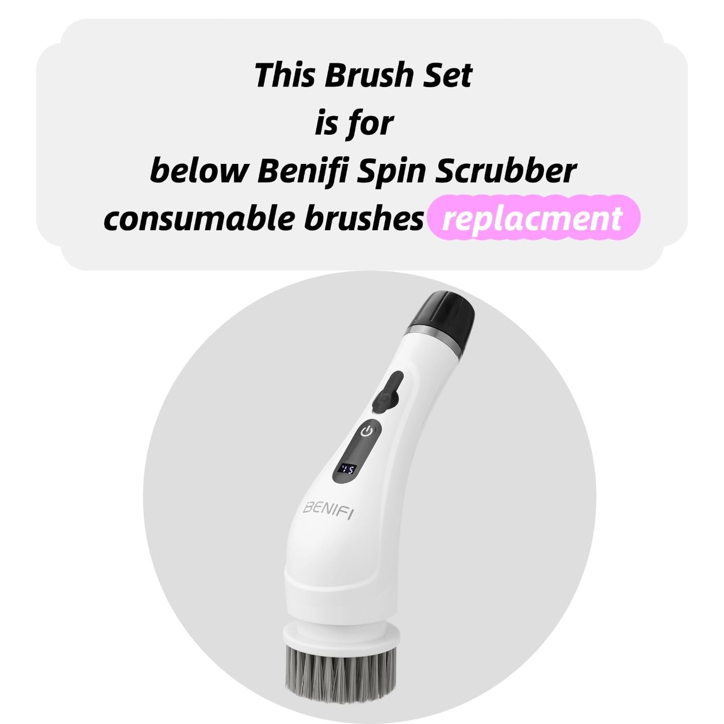 Electric Spin Scrubber Brush Set, Full-Body IPX7 Waterproof Cordless Electric…