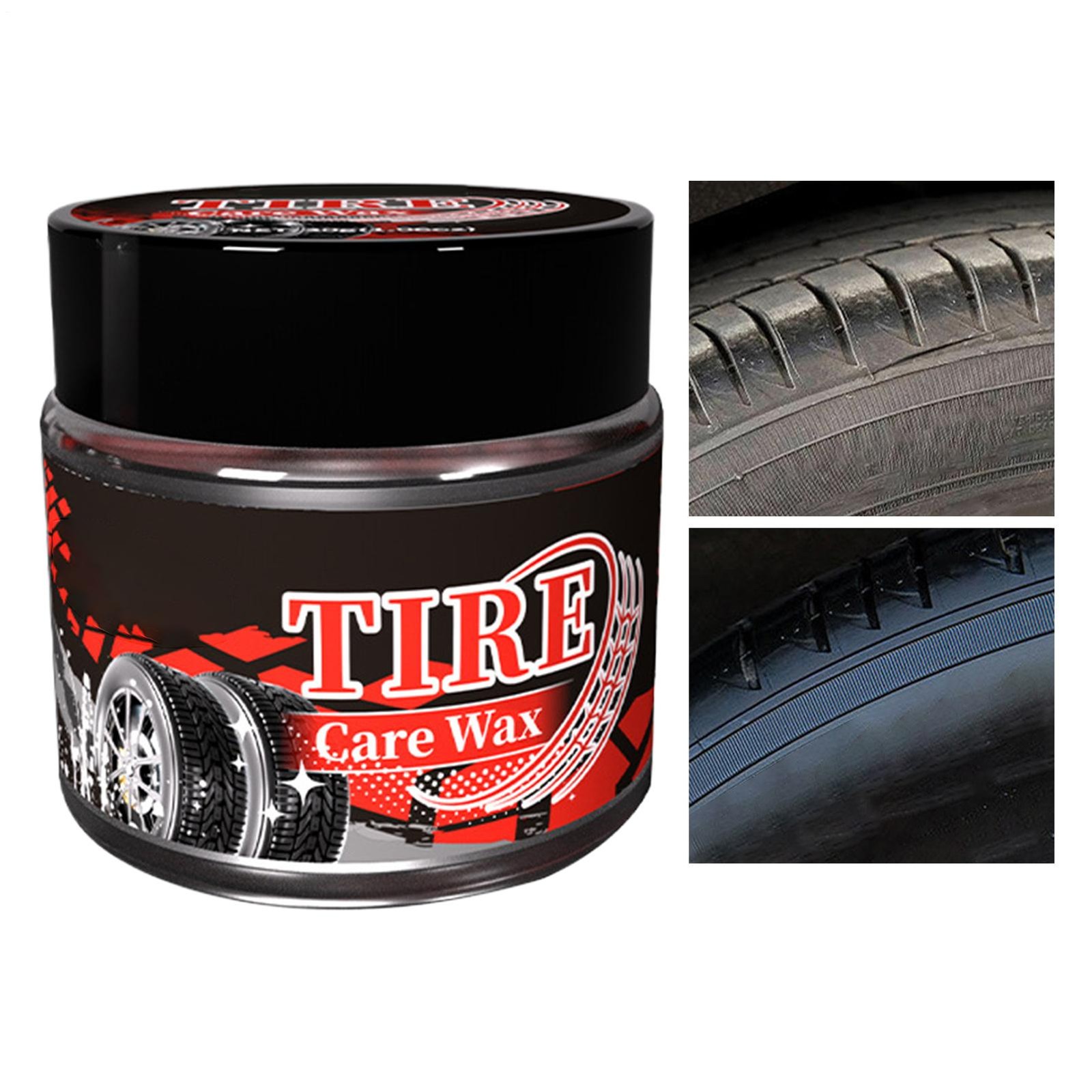 Tire Wax Long Lasting Car Rim Cleaner 30g Polishing Car Detailing Rim