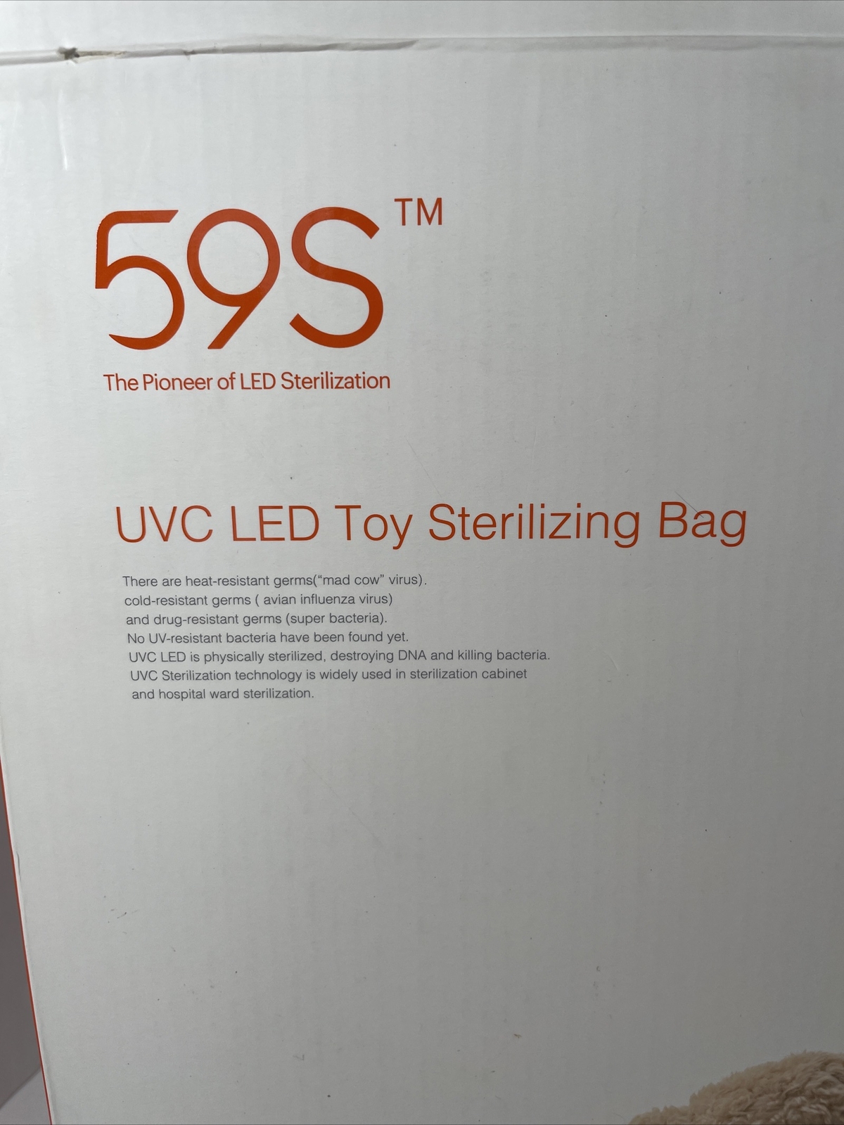 59S UVC LED Toy Sterilizing Bag Never Used Open Box