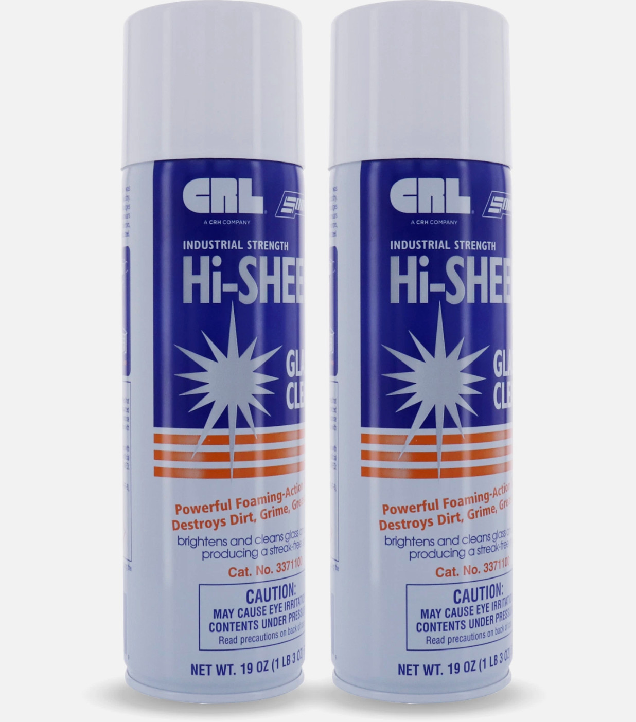 CRL Hi – SHEEN INDUSTRIAL GLASS CLEANER SET OF 2- 19 OZ CANS