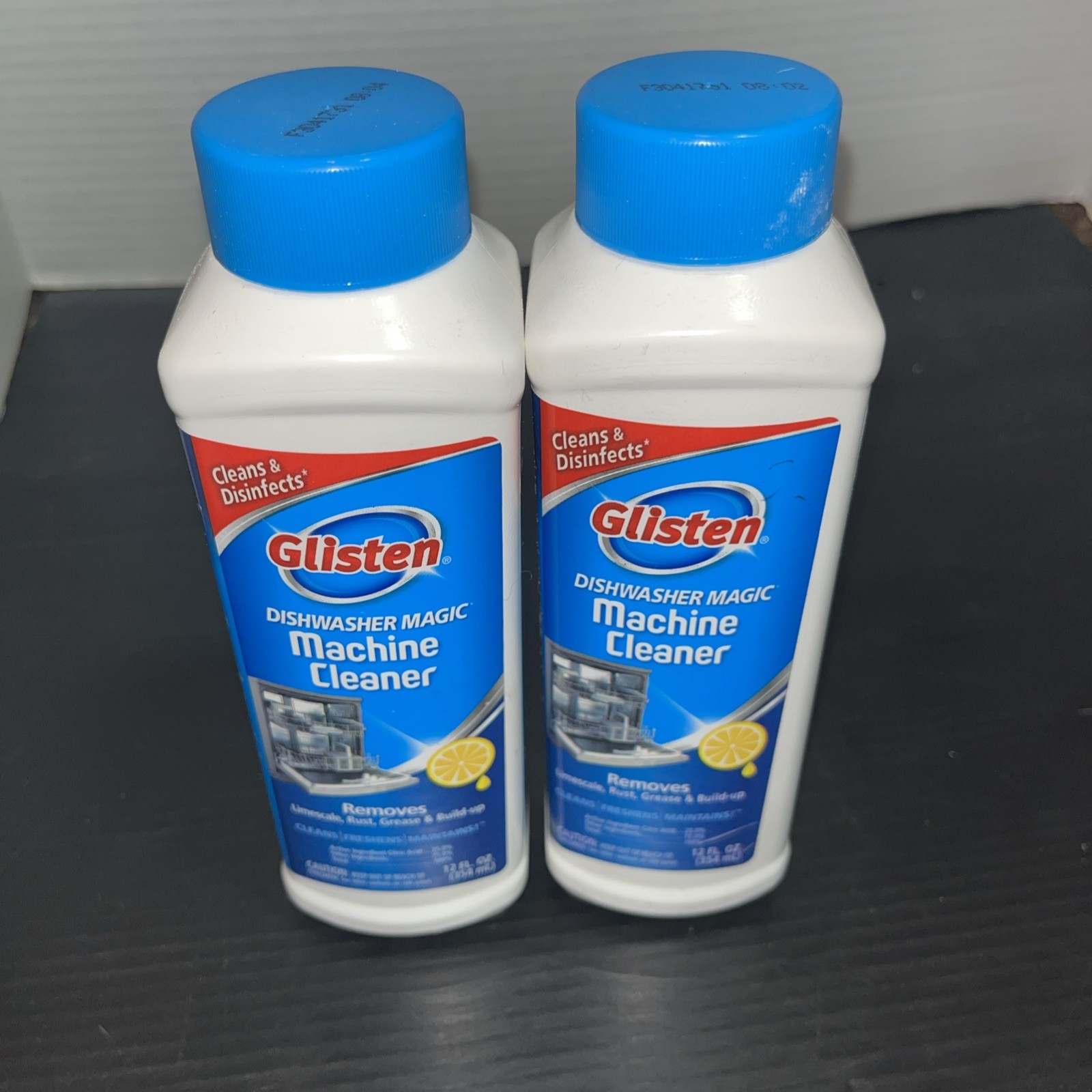 Lot Of 2 Glisten Dishwasher Magic Machine Cleaner! Brand New! 12 Fl Oz Each