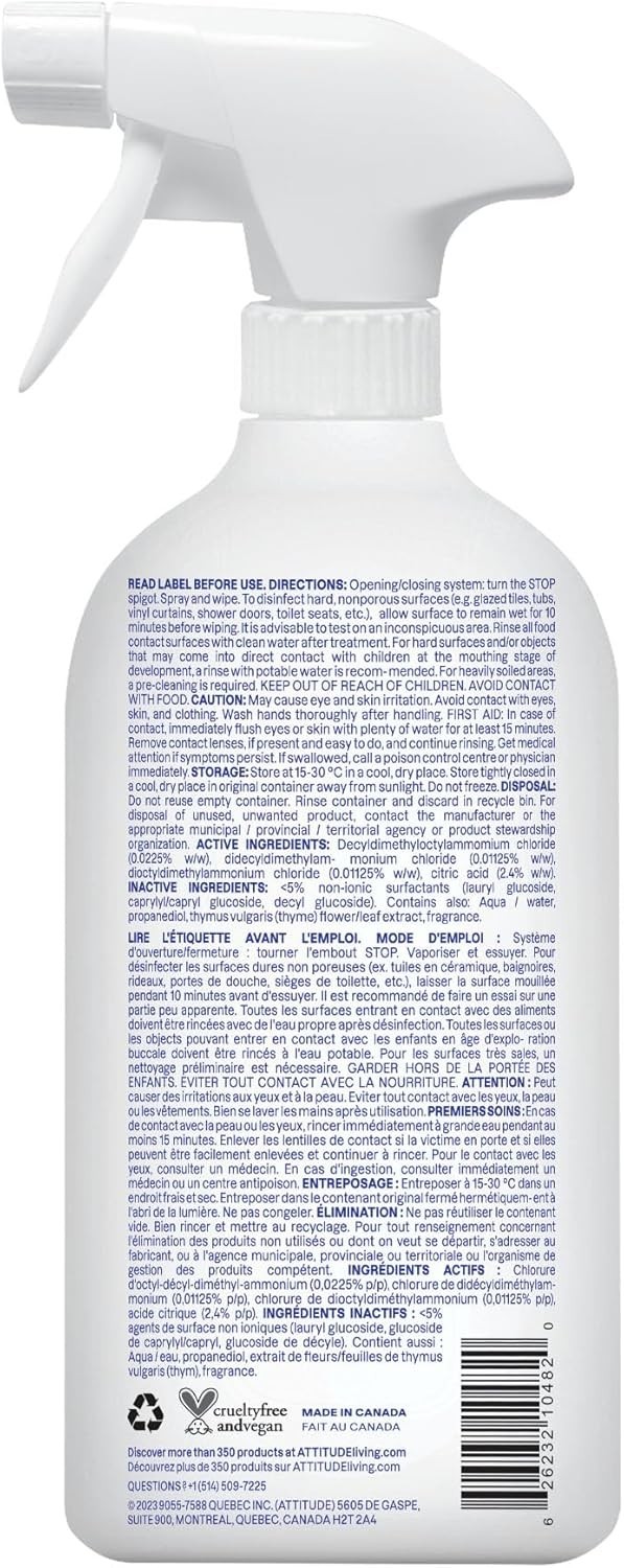 Eco-Friendly Unscented Produce Cleaner – Plant-Based, Wash 27.1 Fl Oz