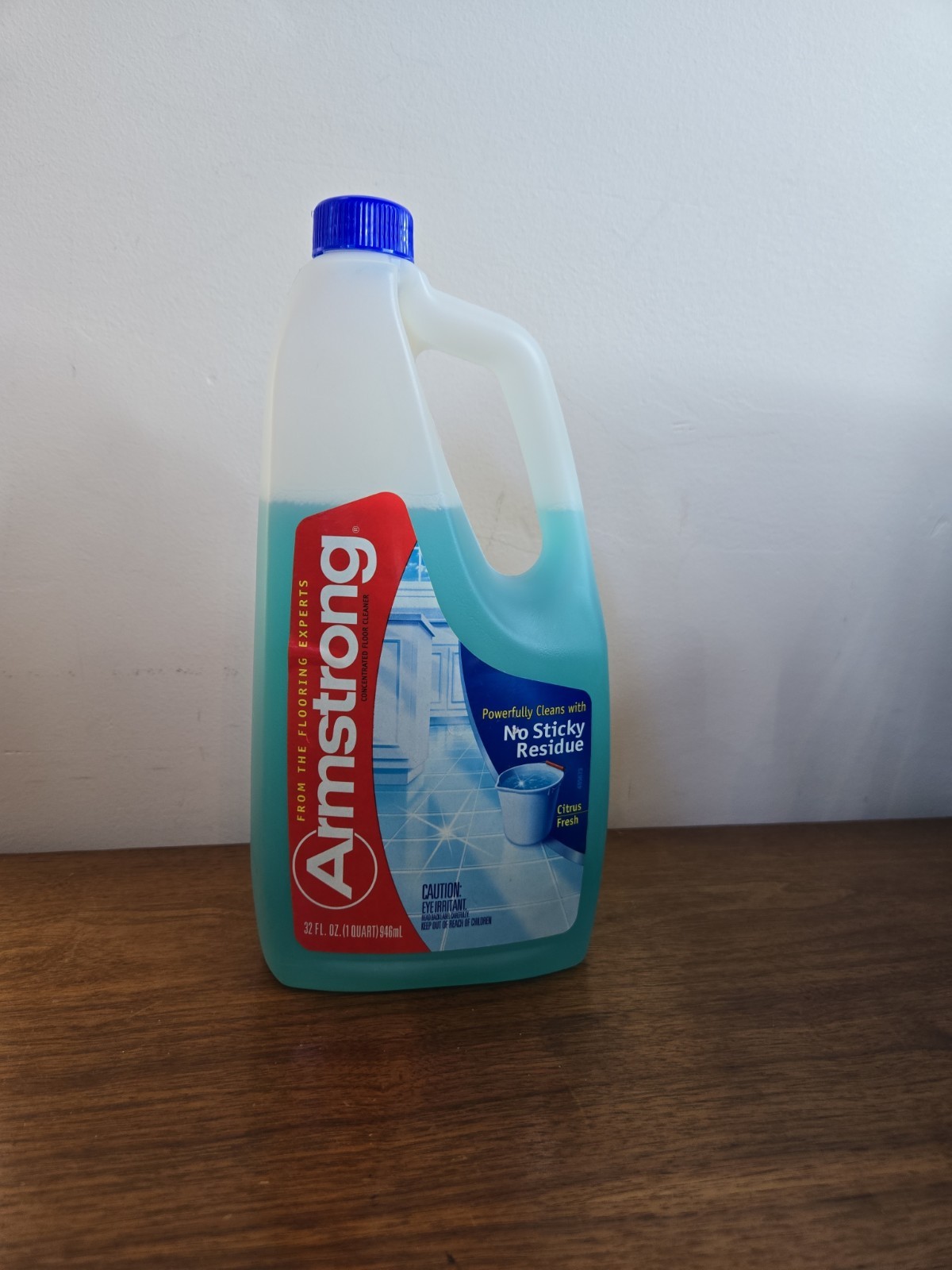 RARE Vtg ARMSTRONG Concentrated Floor Cleaner No Sticky Residue SC Johnson 32 Oz