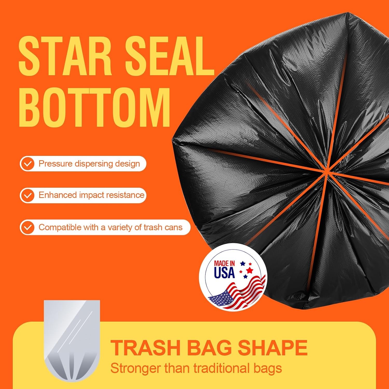 Delxo 30-33 Gallon Trash Bags, 250 Count ?C Medium Duty Garbage Bags, Thick, Du