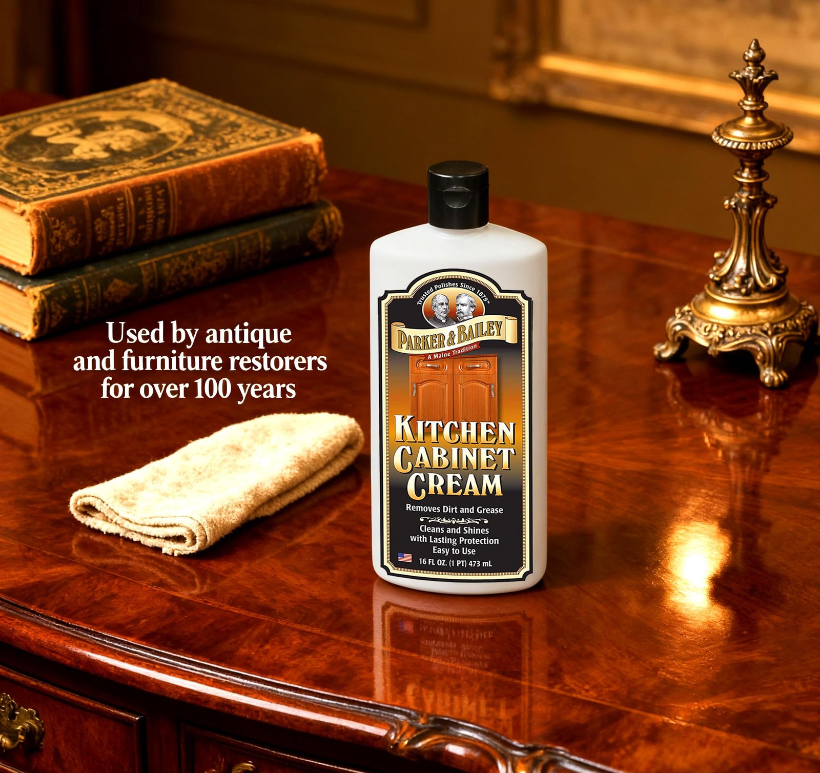Parker and Bailey Kitchen Cabinet Cream-Wood Cleaner-Grease Remover 16 oz (1)