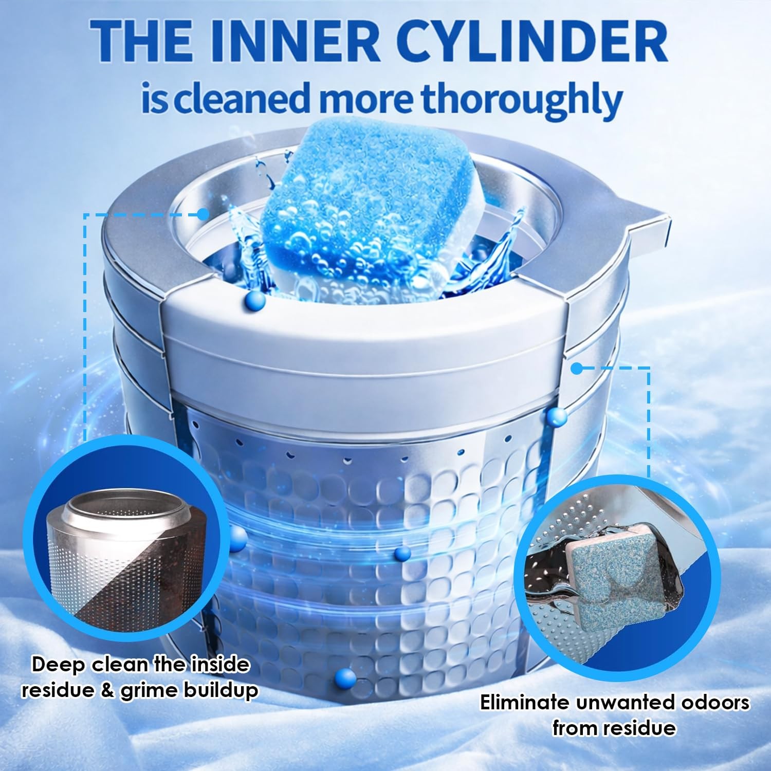 Enzyme Washing Machine Cleaner Tablets Protease Laundry Machine Cleaner