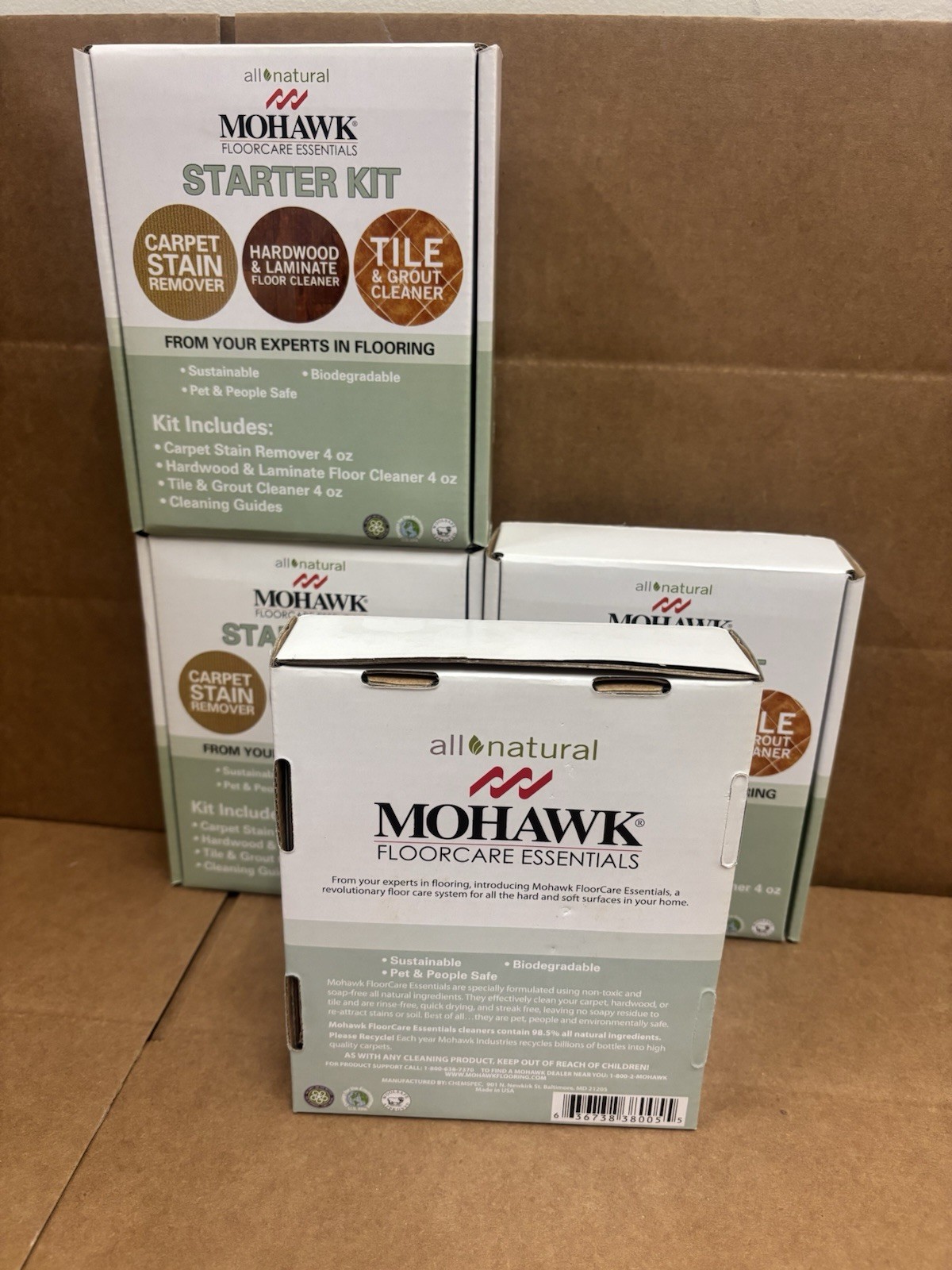 4-Pack Mohawk Floorcare Essentials Starter Kits All Natural Biodegradable