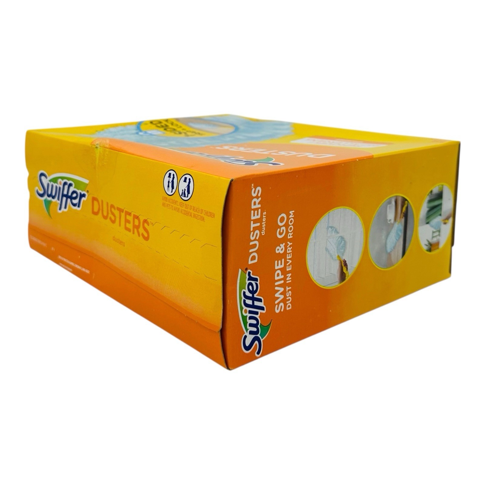 18 Dusters Swiffer Duster Refills 1-Sided Trap + Lock Unscented-Sealed Box
