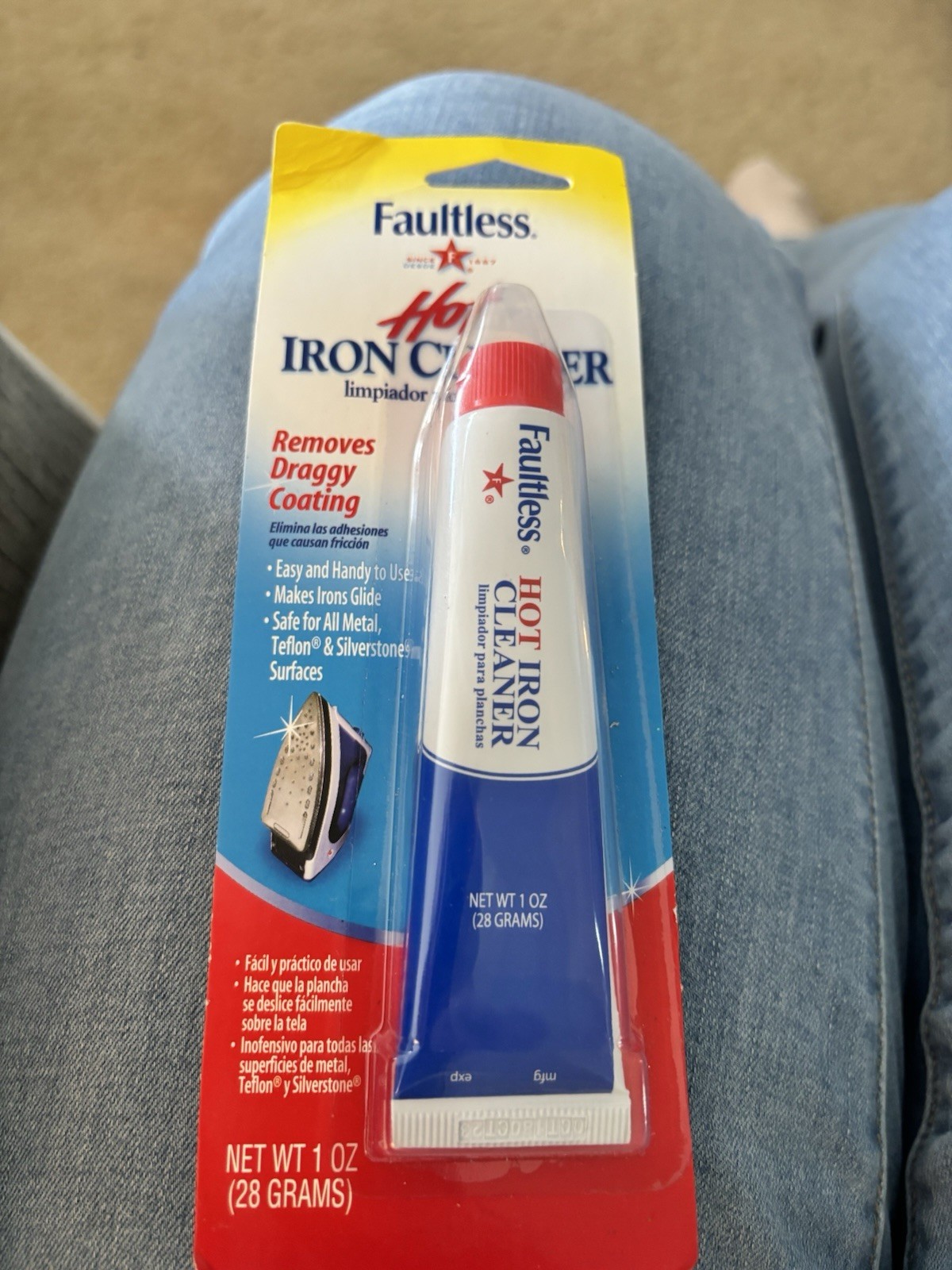 Faultless Hot Iron Cleaner 1 Oz Metal Teflon Silverstone