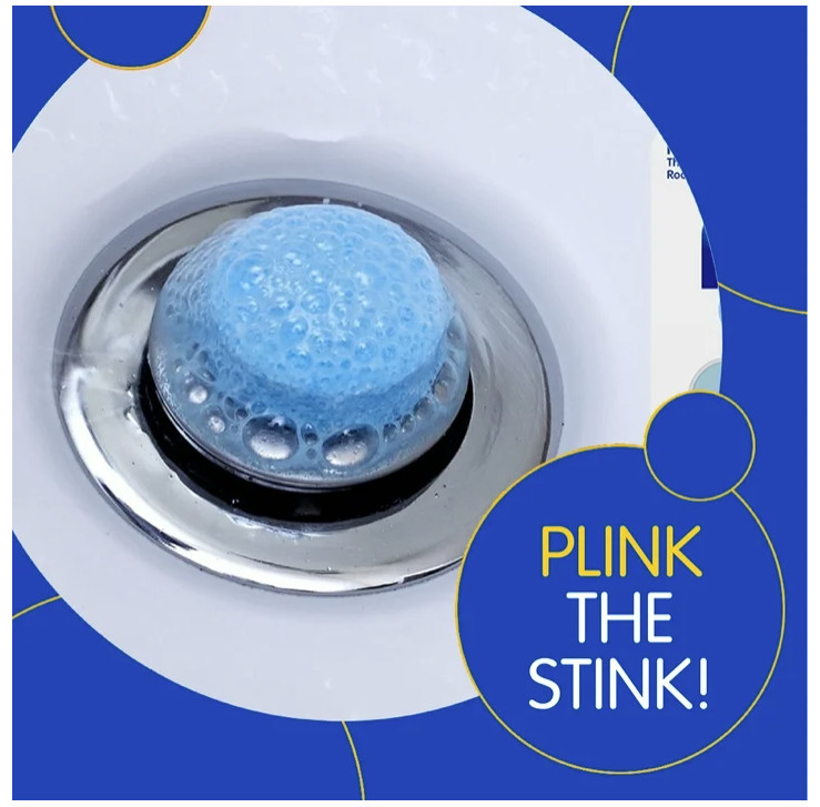 Fizzy Drain Cleaner Tablets Lemon Scent Sink Drain Freshener 6 Uses