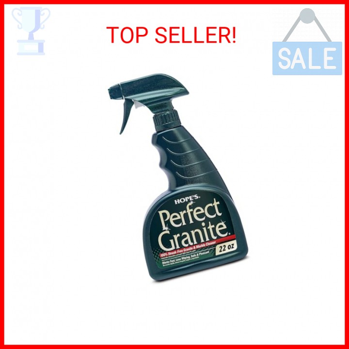 HOPE’S Perfect Granite & Marble Countertop Cleaner and Polish, Streak-Free, Ammo