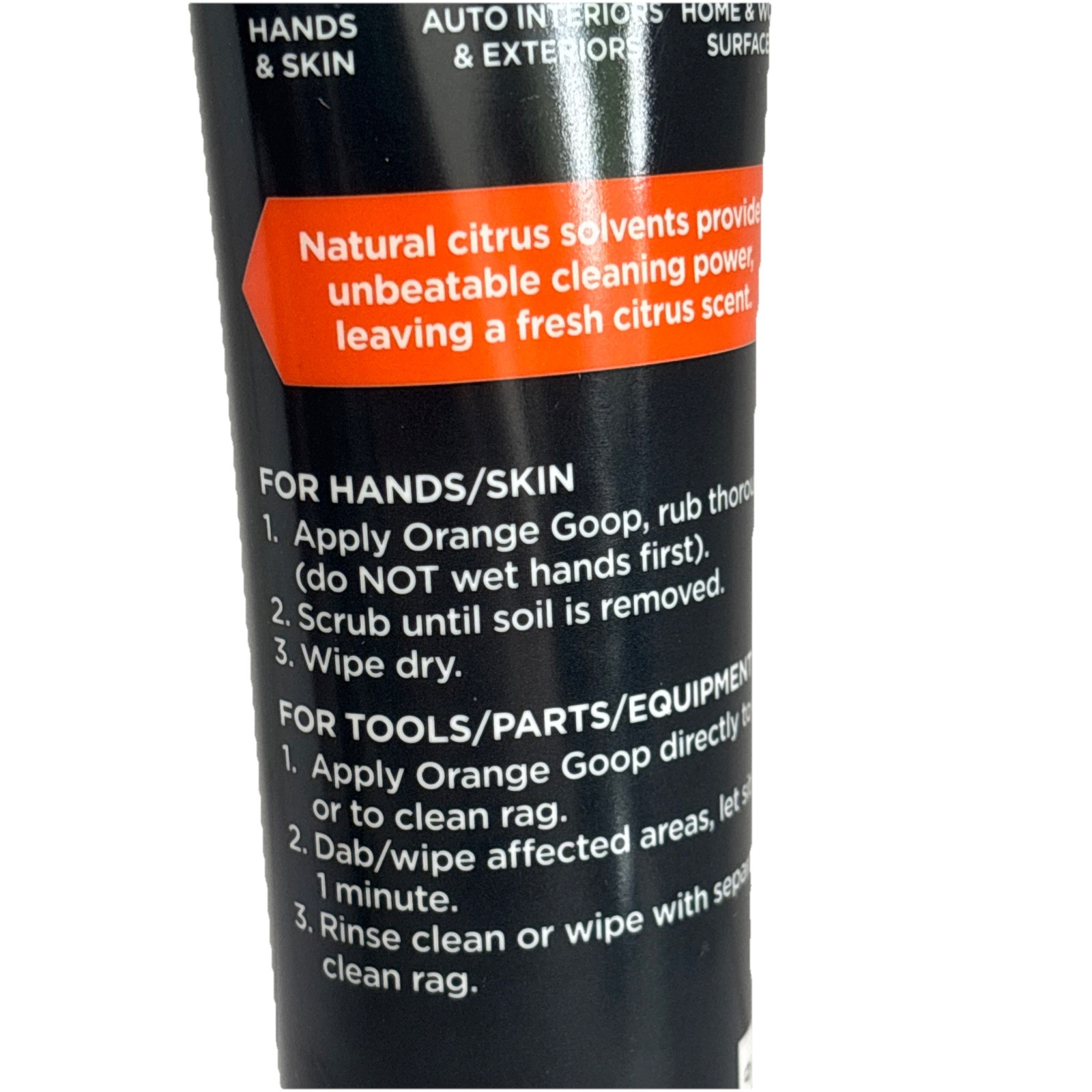 NEW Orange Goop Heavy Duty Hand Cleaner Citrus Cream Formula, Removes Substances