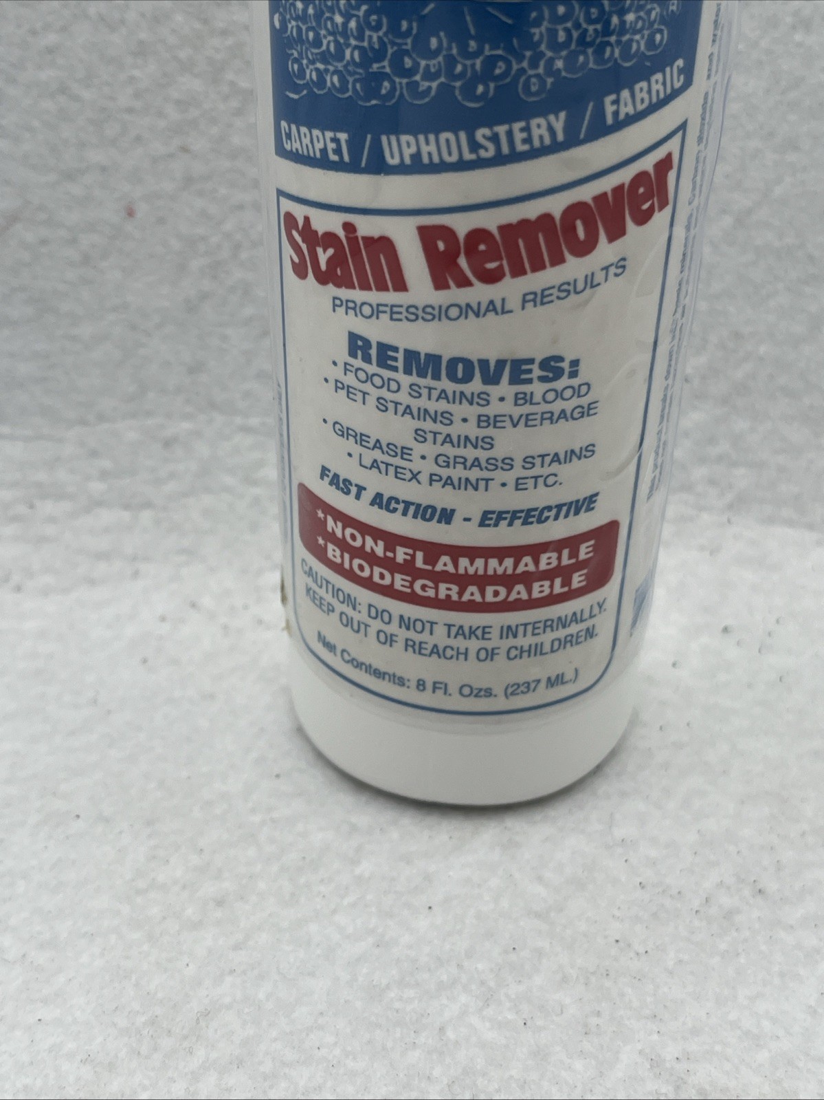 Poof Stain Remover Environmentally Safe Liquid 8oz Open Box