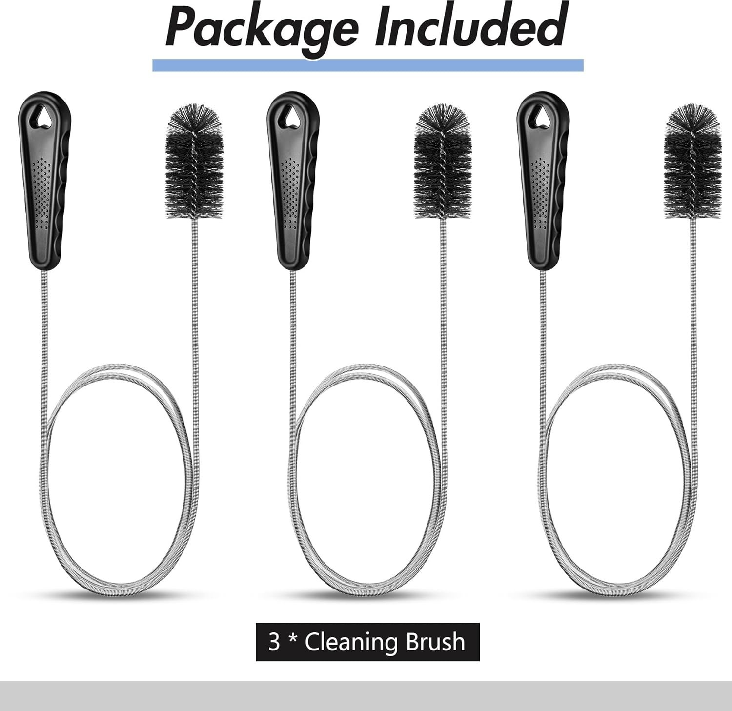 Effortless 48 Inch Flexible Cleaning Brushes for HVAC Condensate Traps – 3 Pack