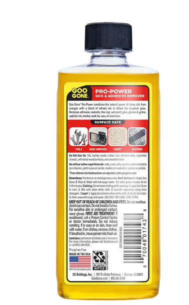 Goo Gone 8 oz. Pro Power Adhesive Remover