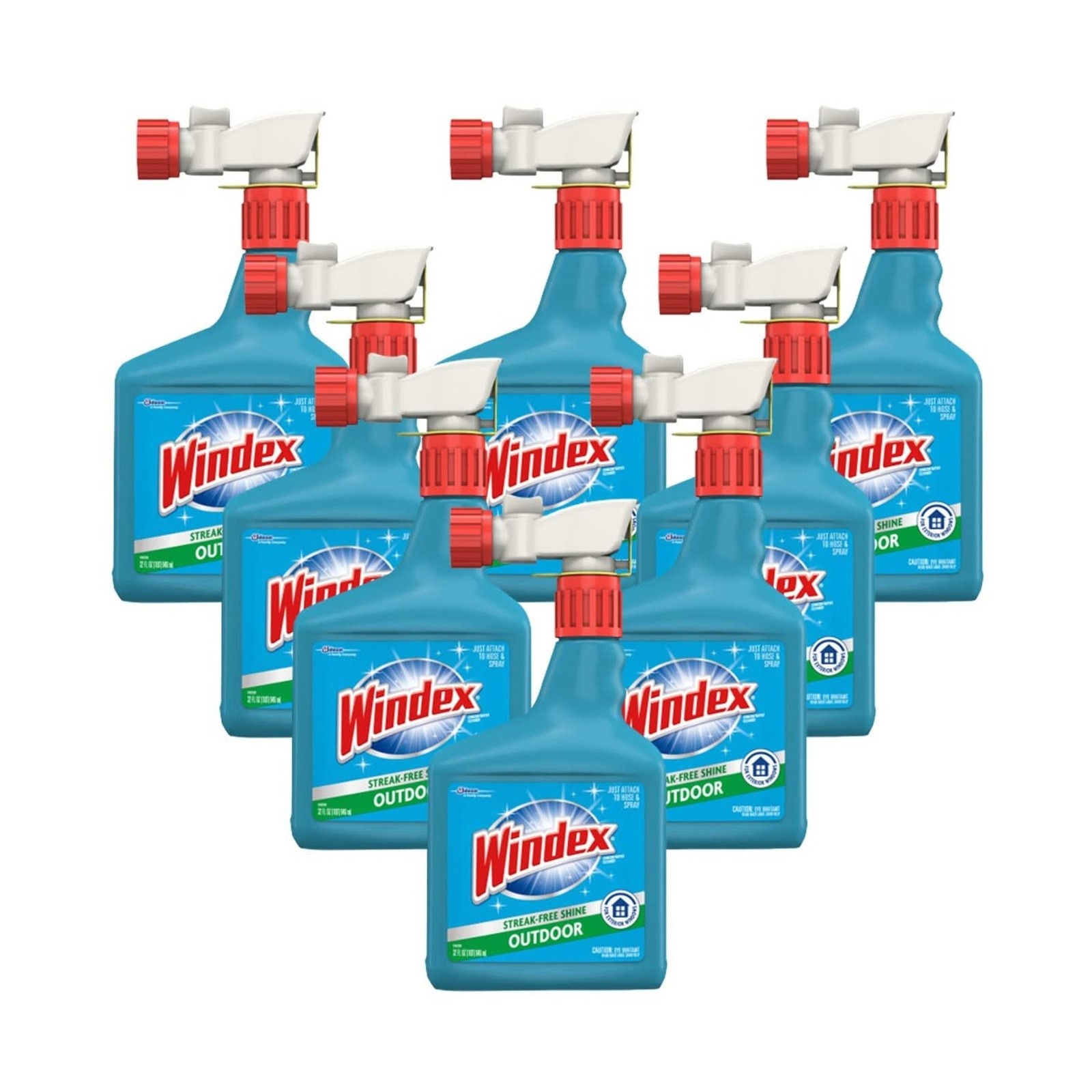 Windex Outdoor Window and Glass Cleaner for Hose Ammonia Free, Concentrated F…