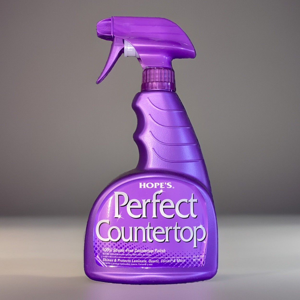 HOPE’S Perfect Countertop Cleaner and Polish 22-Ounce Streak-Free Pack of 2