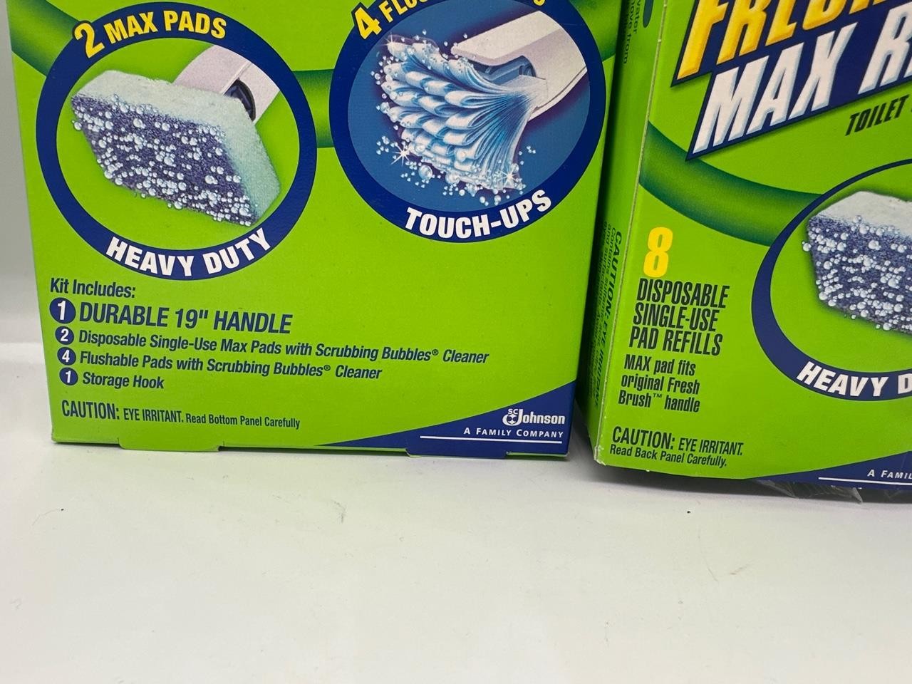 Scrubbing Bubbles Fresh Brush MAX Toilet 2 in 1 Starter Kit & 8 Refill Pads