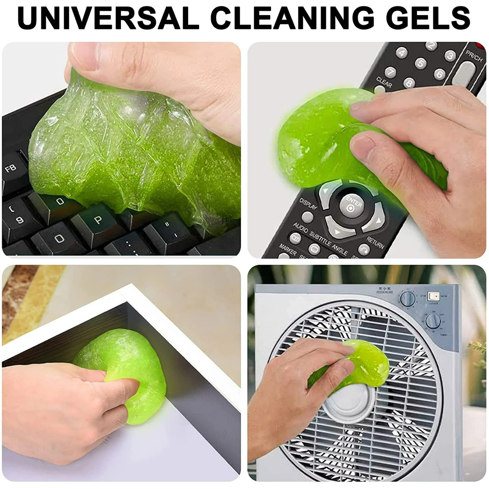 Car Cleaning Gels, 4-Pack Universal Auto Detailing Tools Car Interior Cleaner Pu