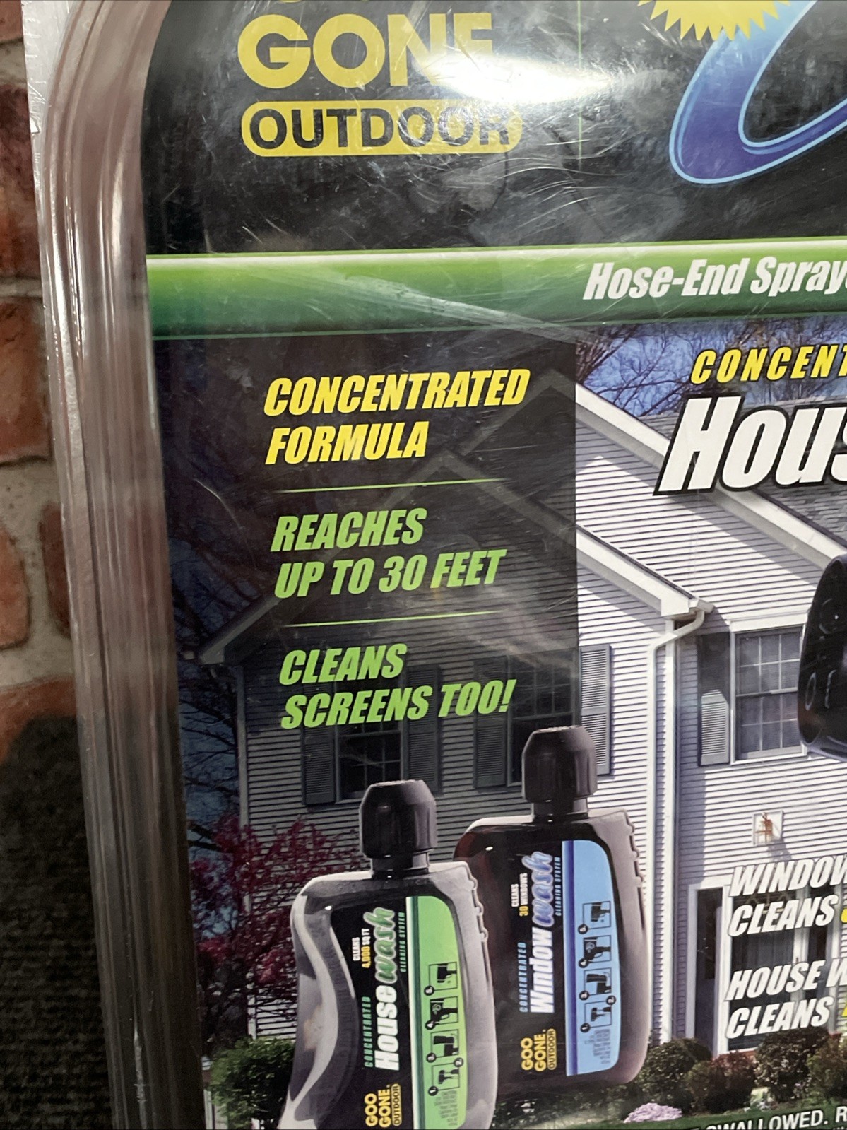 NOS Goo Gone Outdoor Clean Connect Kit House Window Cleaning System Sprayer