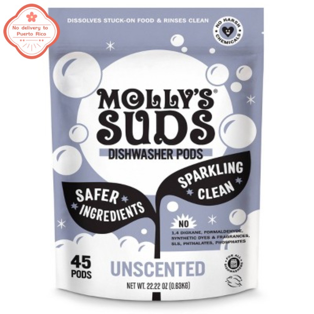 Dishwasher Pods, Unscented, 45ct, Paraben/Phosphate-Free, Vegan