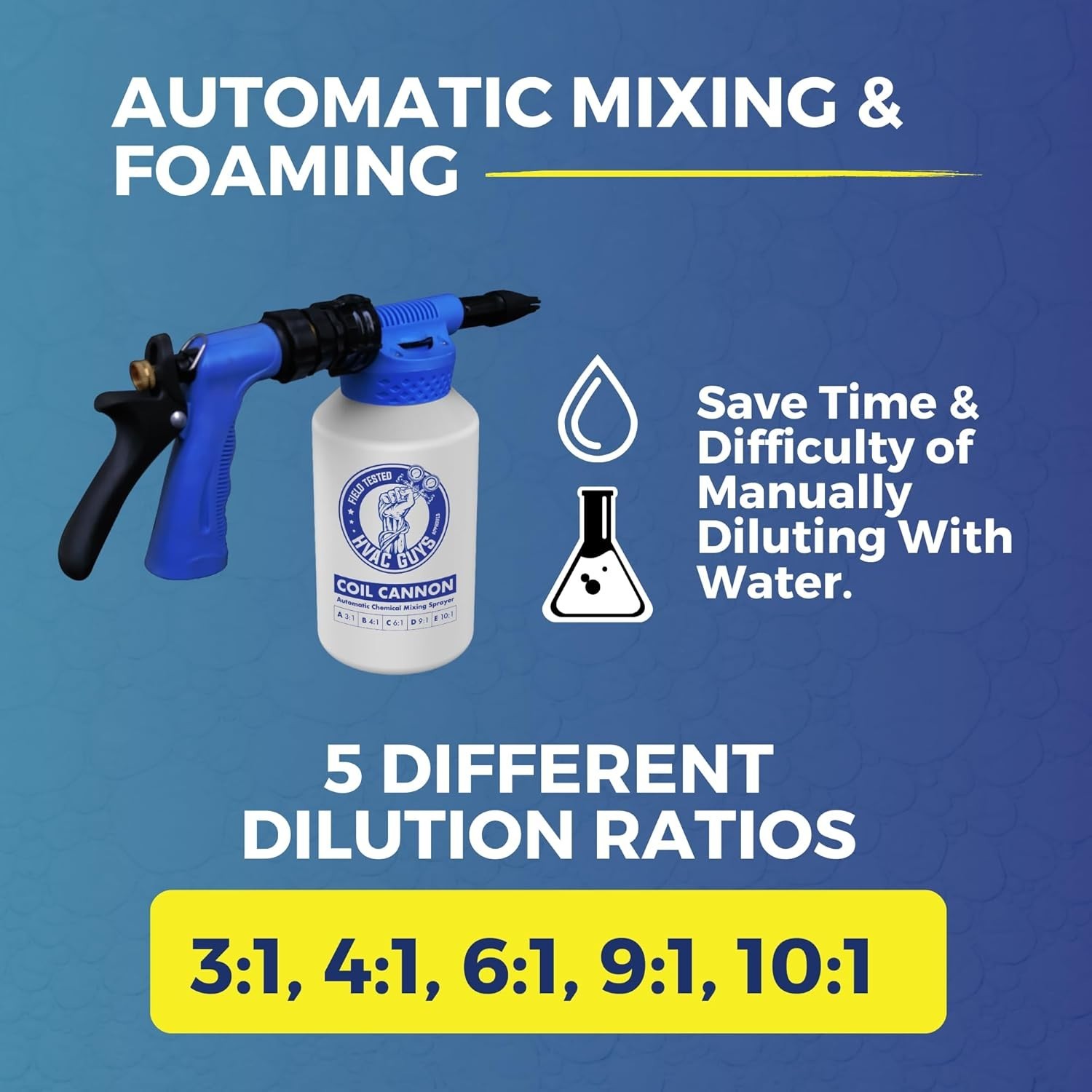 Automatic Mixing Sprayer for AC Coils | 5 Ratios