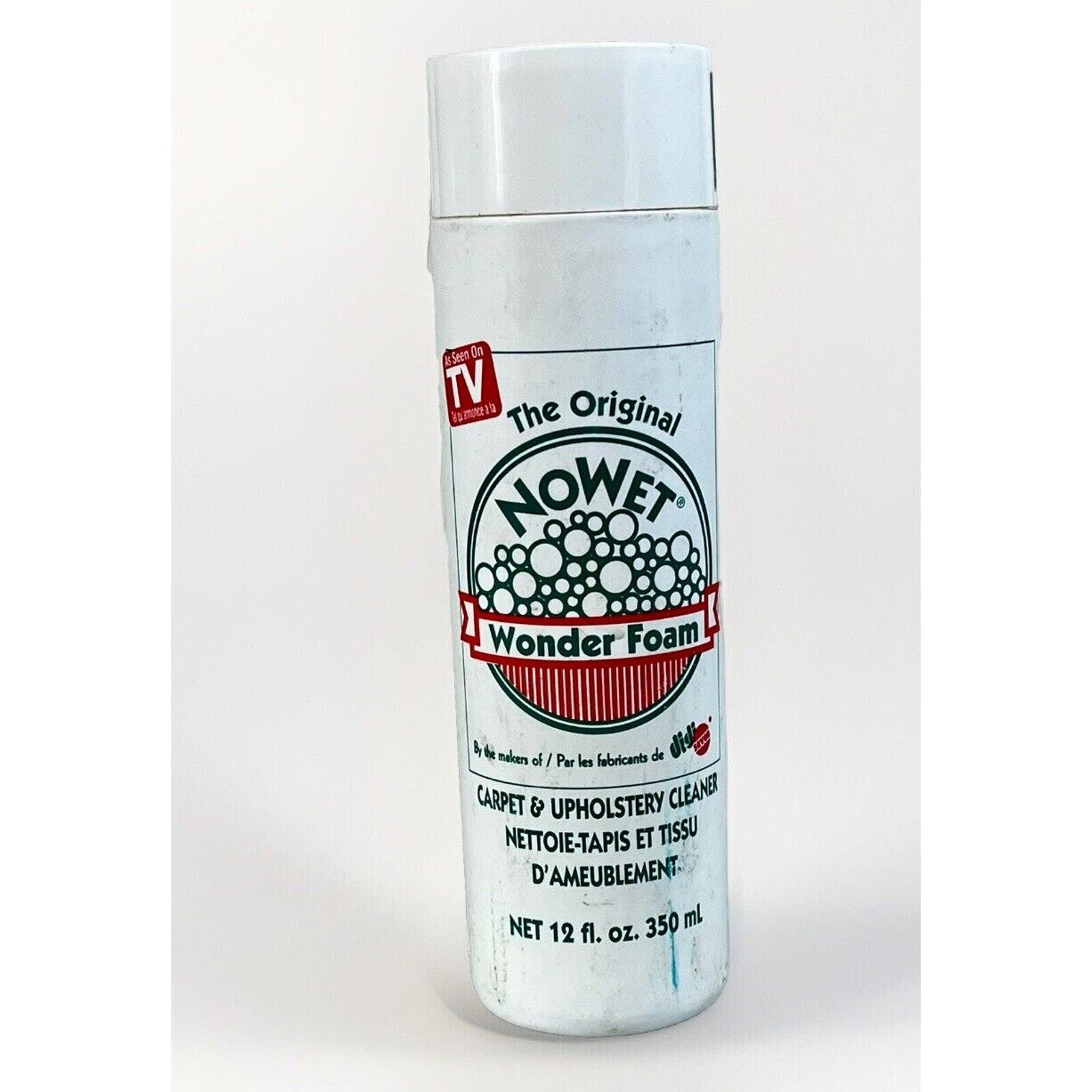 VTG The Original NoWet No Wet Wonder Foam Carpet Upholstery Cleaner 12 Oz NEW