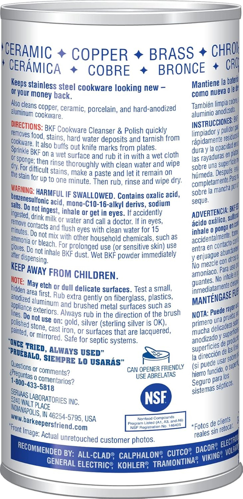 Superior Cookware Cleanser & Polish | 12-Ounces | 1-Unit