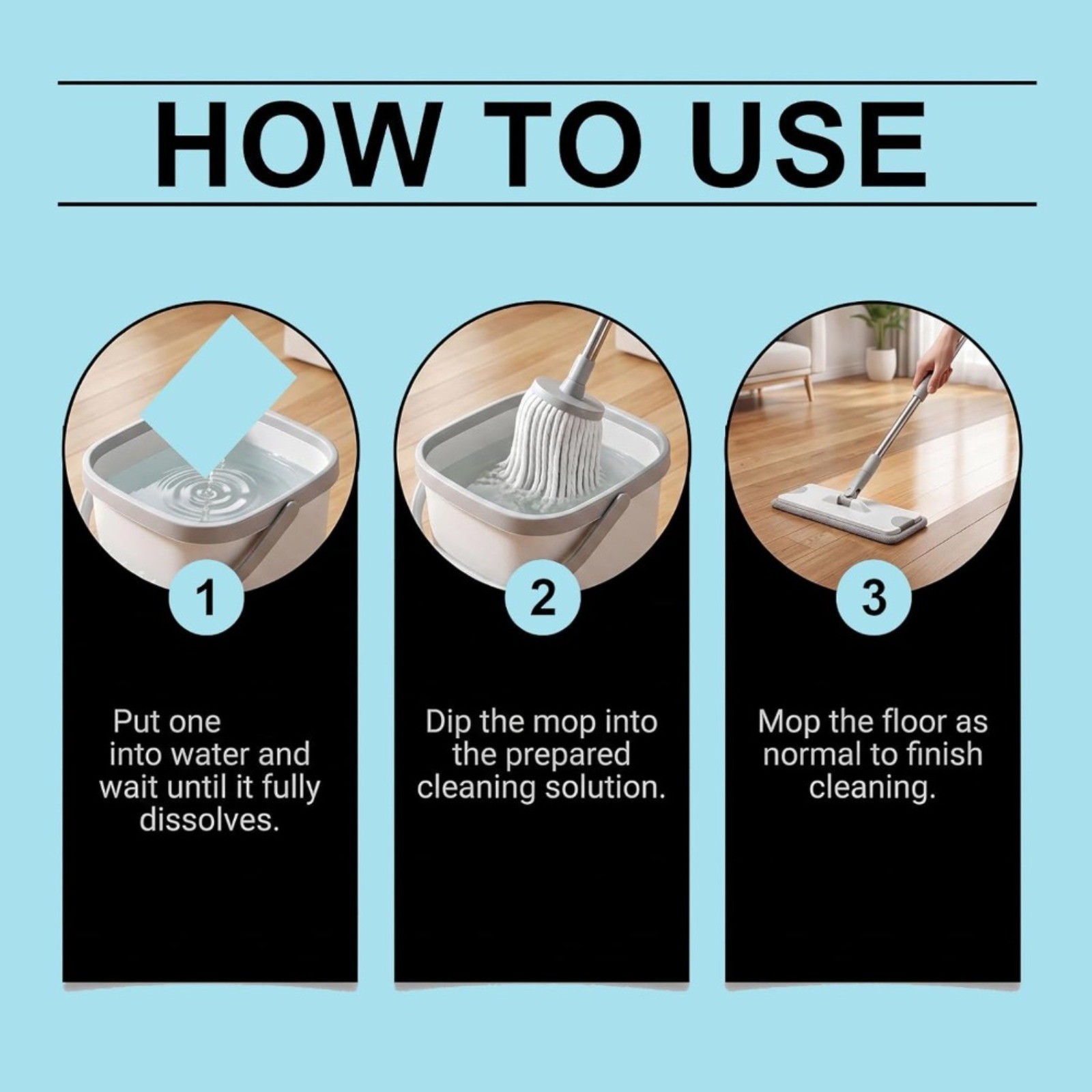 Multiple Effect The Floor Clean, Floor Cleaning Tablets Multi-Surface Cleaner