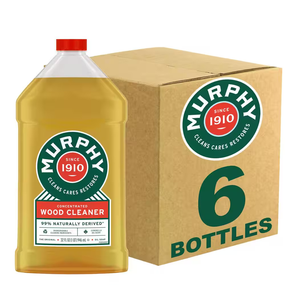 Murphy Citronella Oil Soap Hardwood Floor Cleaner, Original – 32 Ounce 6-Pack