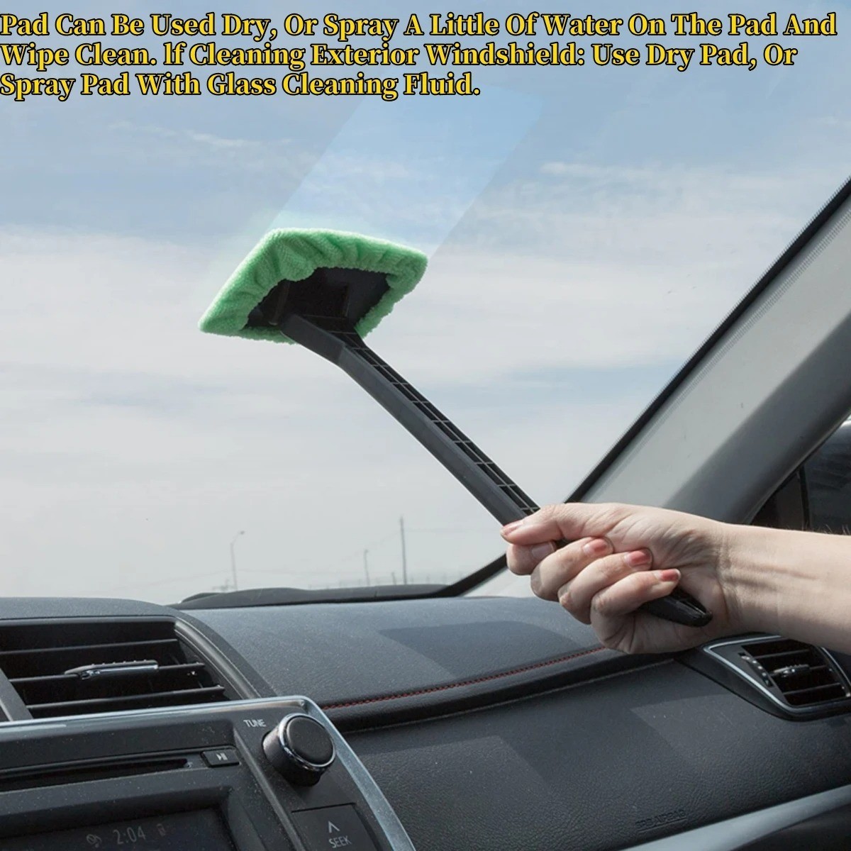 Window Windshield Cleaning Tool Microfiber Car Wiper Cleaner Glass Brush 1 Pack