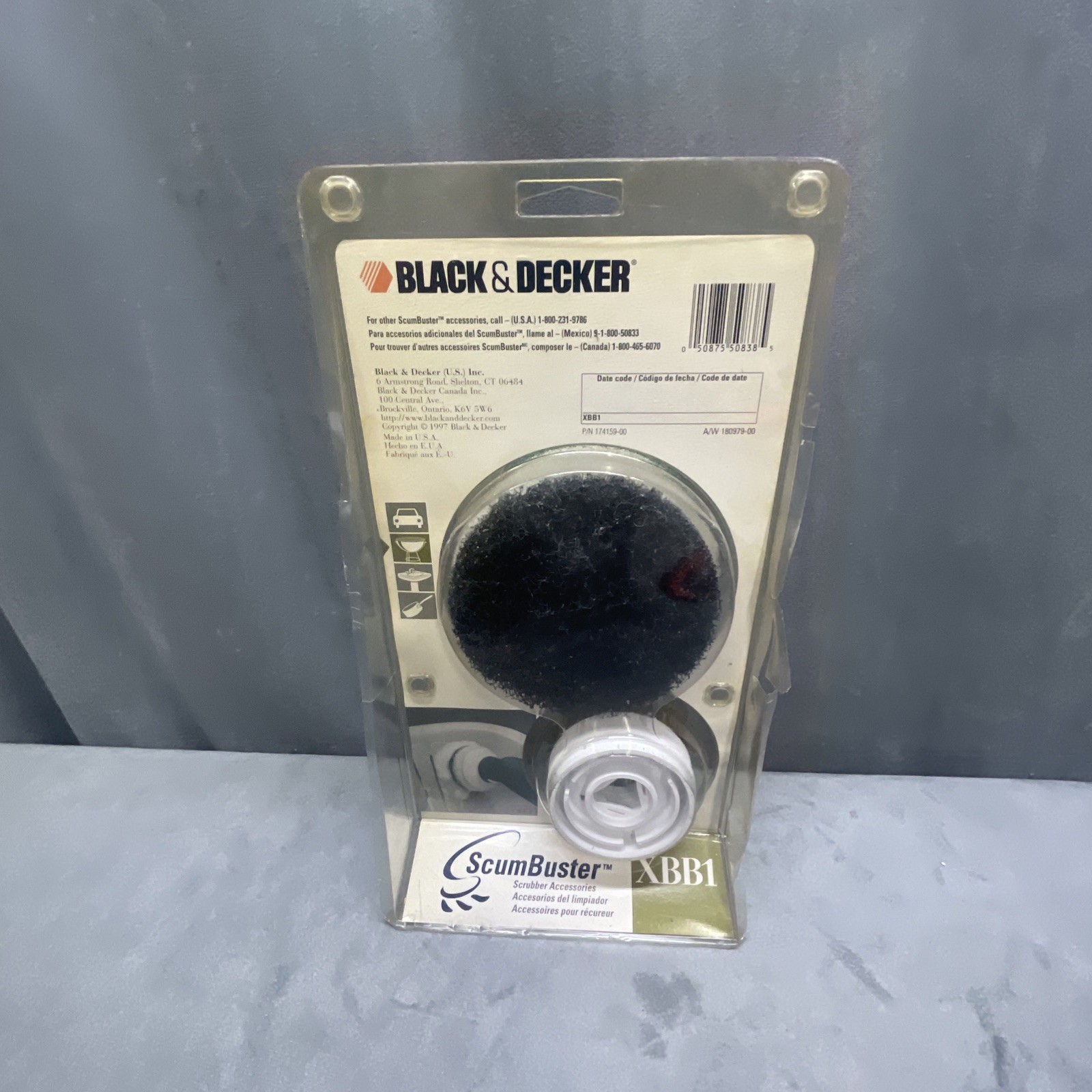 Black & Decker XBB1 ScumBuster Accessories Wire Bristle Brush & 2-Scrub Pads