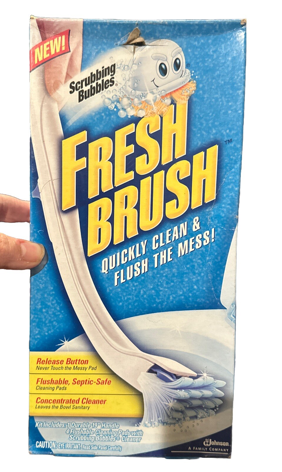 Scrubbing Bubbles Fresh Brush Toilet Cleaning System Flushable PACK 1 Handle 4pa