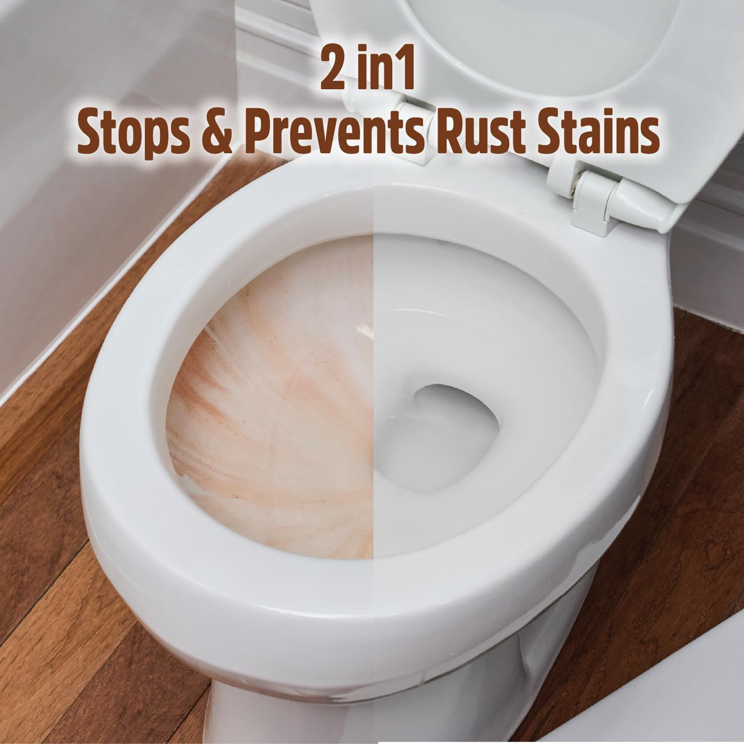 Rustguard Rust Stain Remover | Heavy-Duty Iron Stain Remover & Toilet Bowl Clean