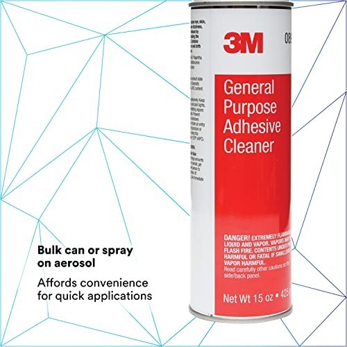 Adhesive Cleaner 15 oz Removes Sticky Residue Safe on Paint Vinyl Fabric Spray