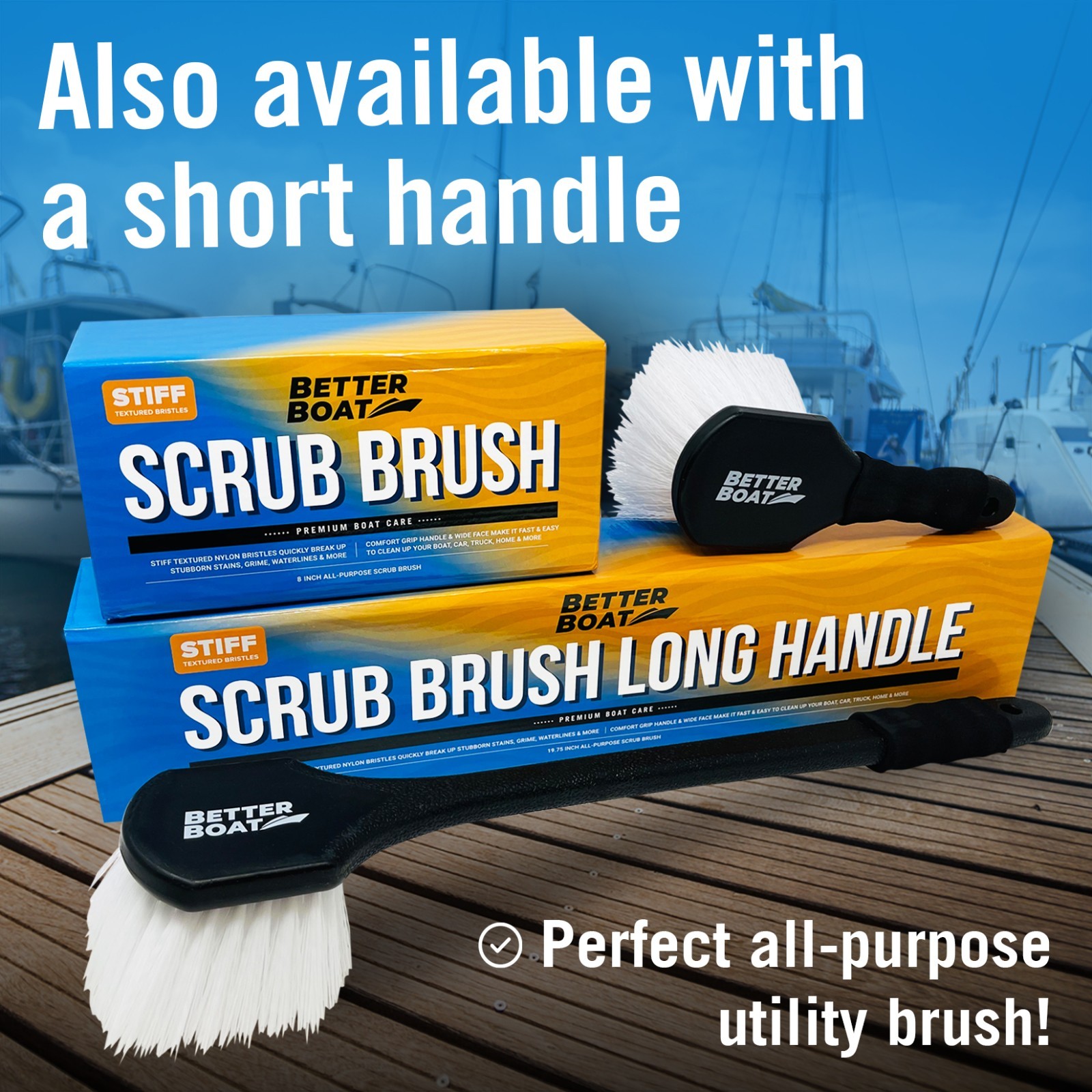 Stiff Hand Scrub Brush Tire Brush Heavy Duty Outdoor Boat Scrub Brush
