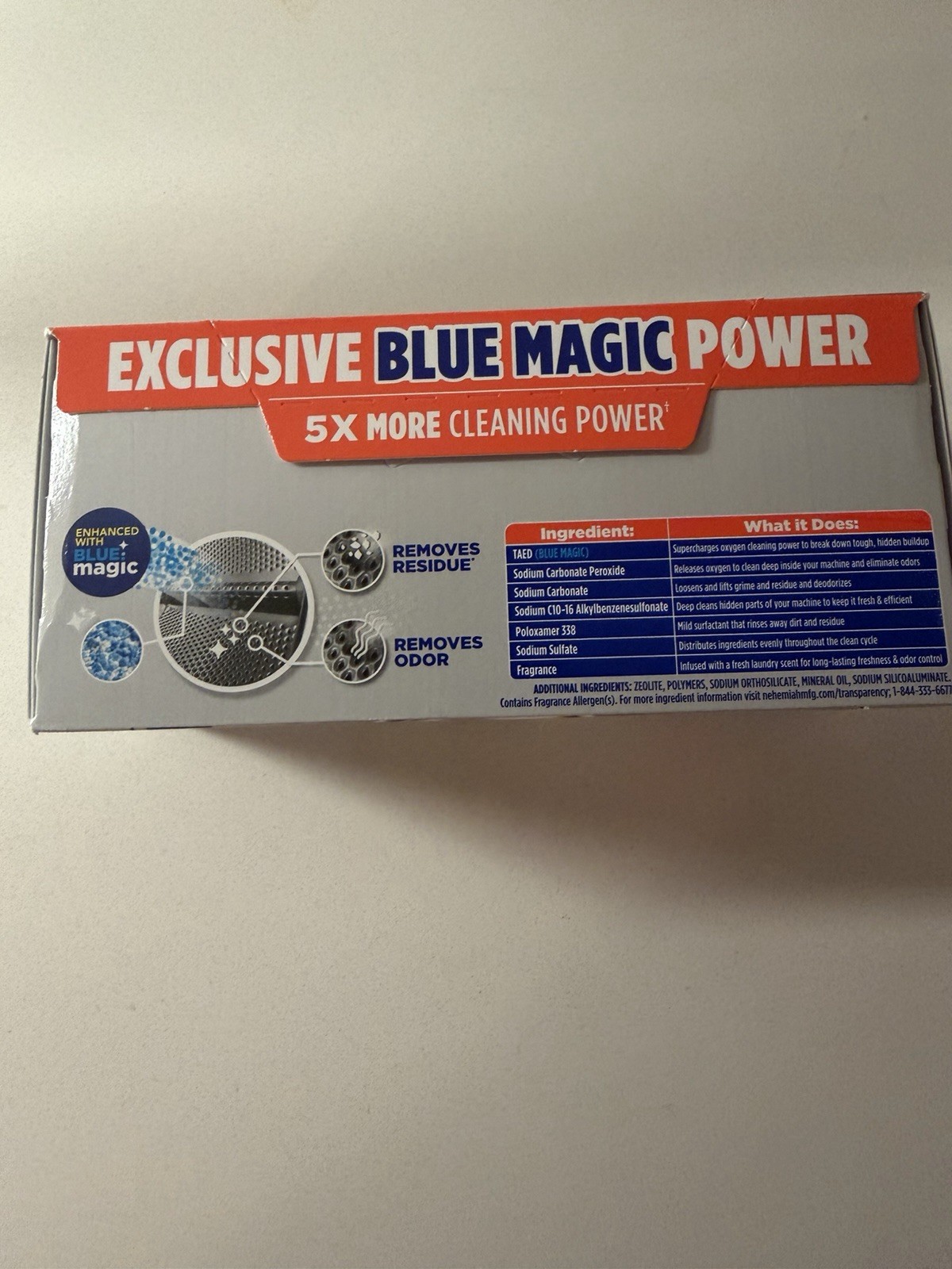 Tide Washing Machine Cleaner with Oxi Powder, Odor Eliminator;Clean Residue6pack