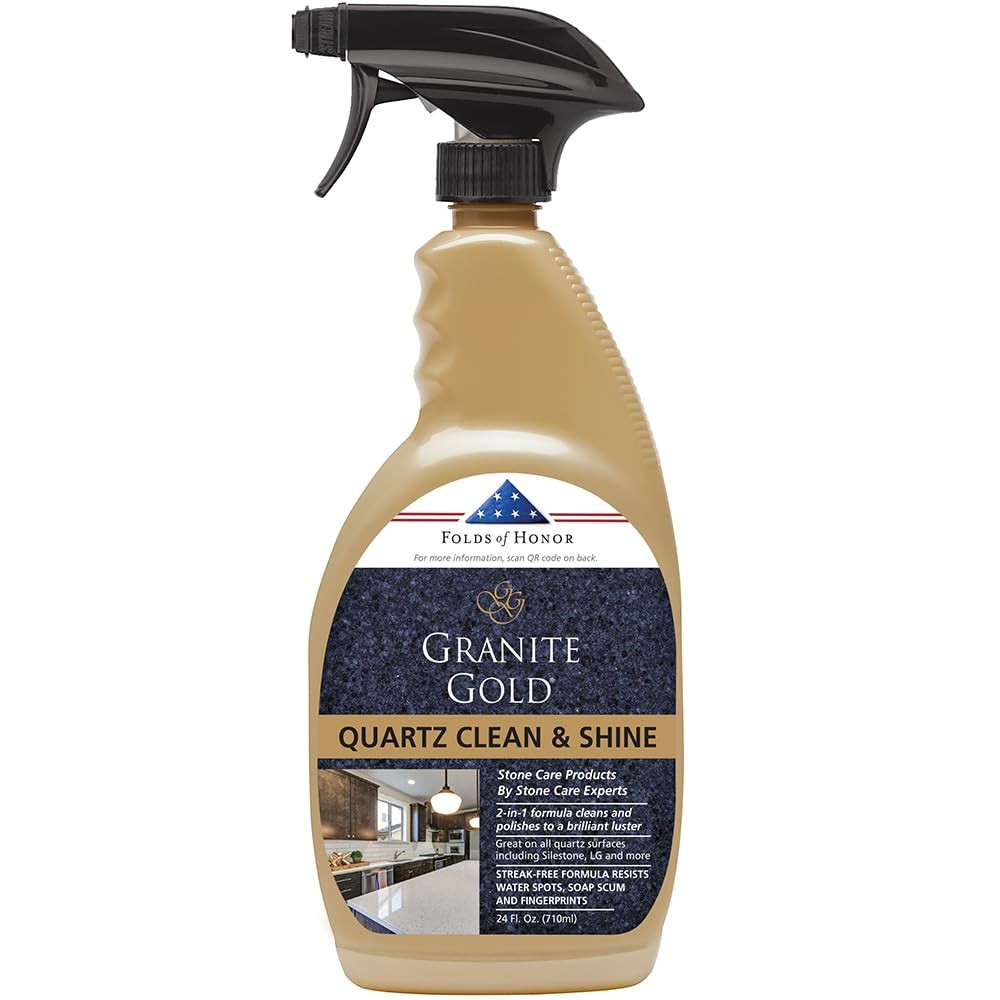 24 Fl Oz Quartz Clean Shine StreakFree Cleaner Polish Countertop Care Wash